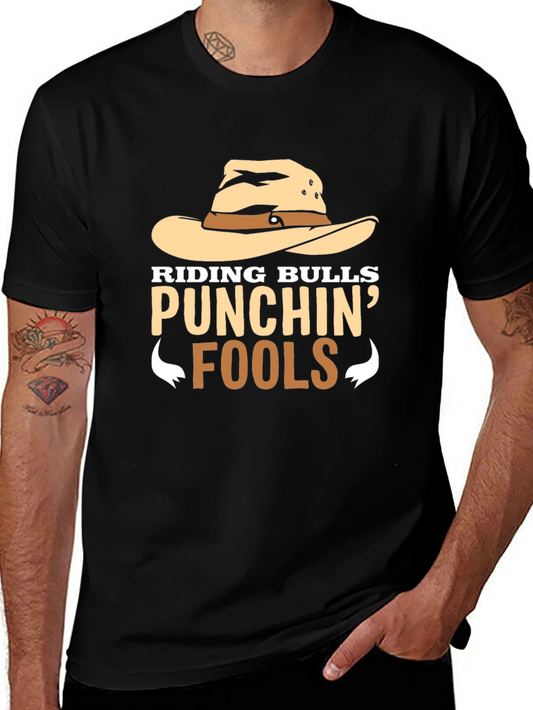 Riding Bulls Punchin Fools Graphic Tee