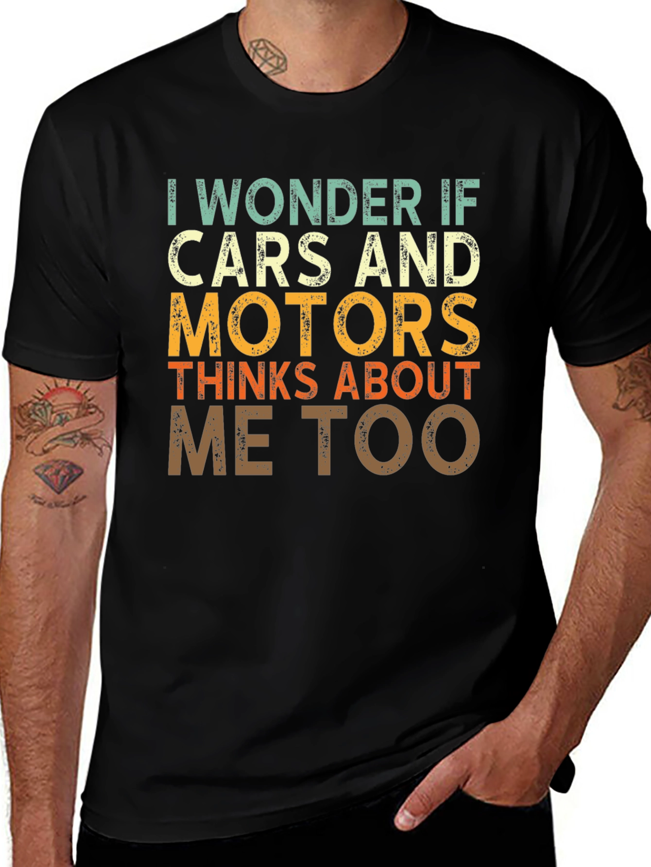 I Wonder If Cars and Motors T-shirt