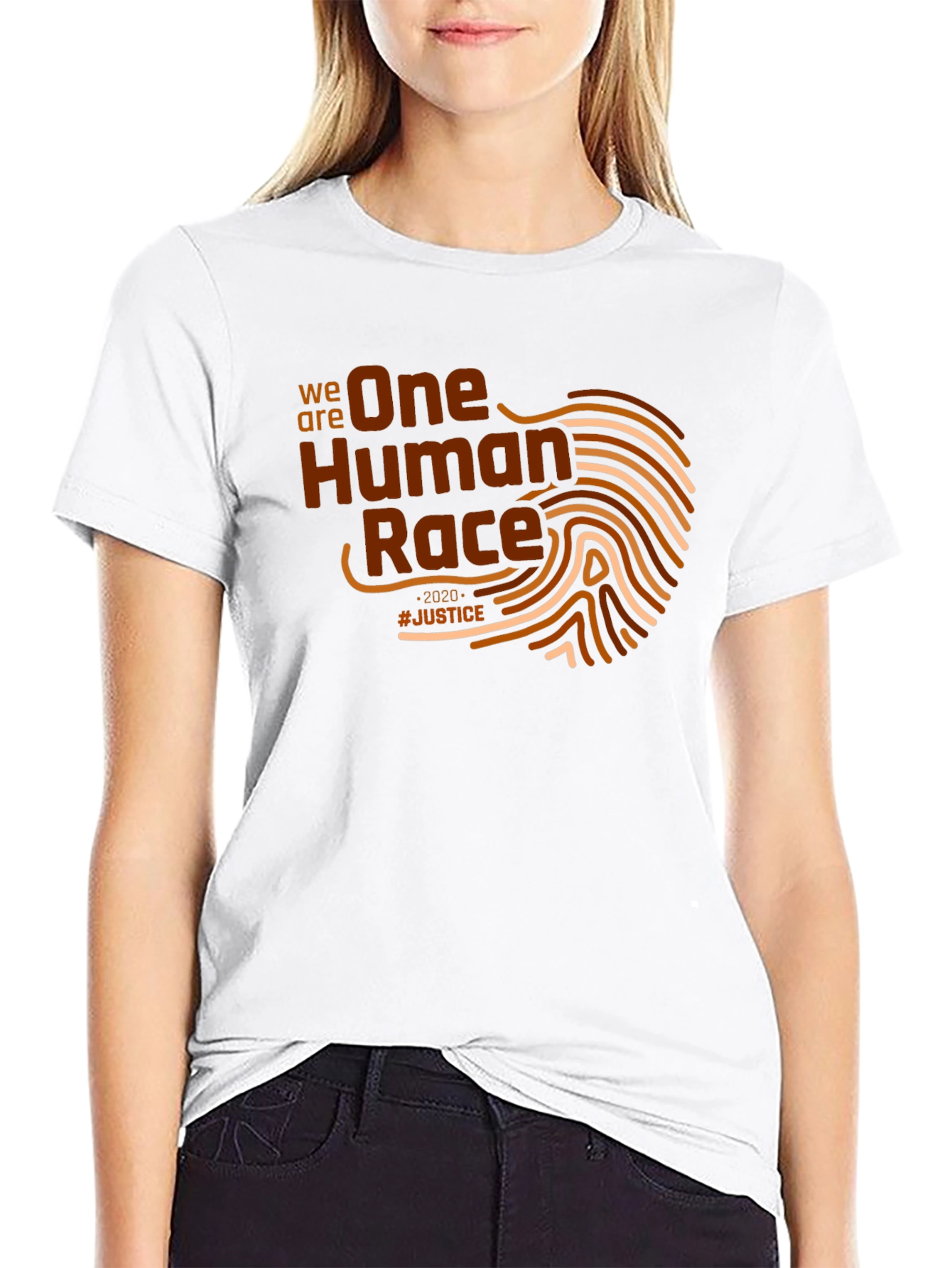 One Human Race Graphic T-Shirt - Justice