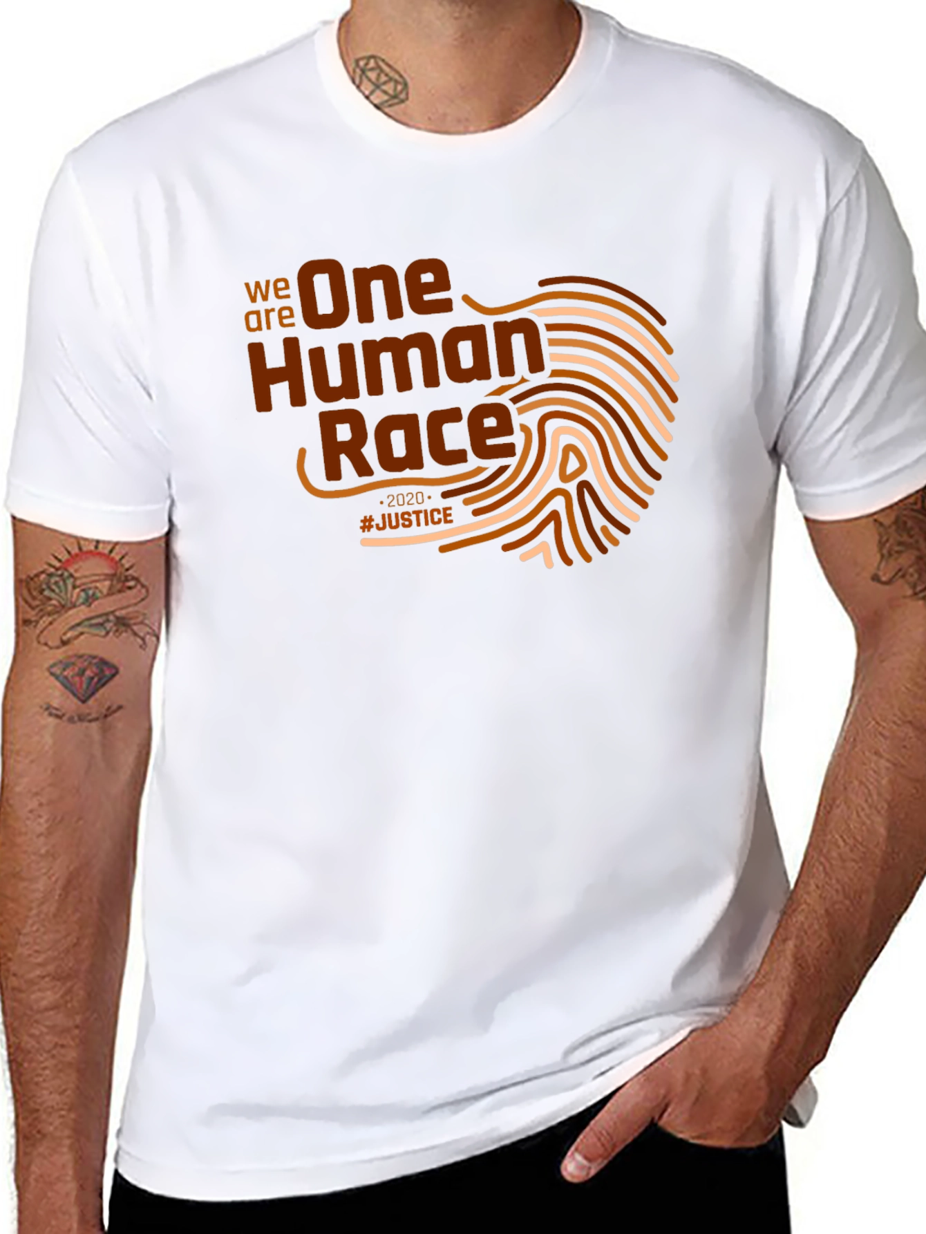 One Human Race Graphic T-Shirt - Justice