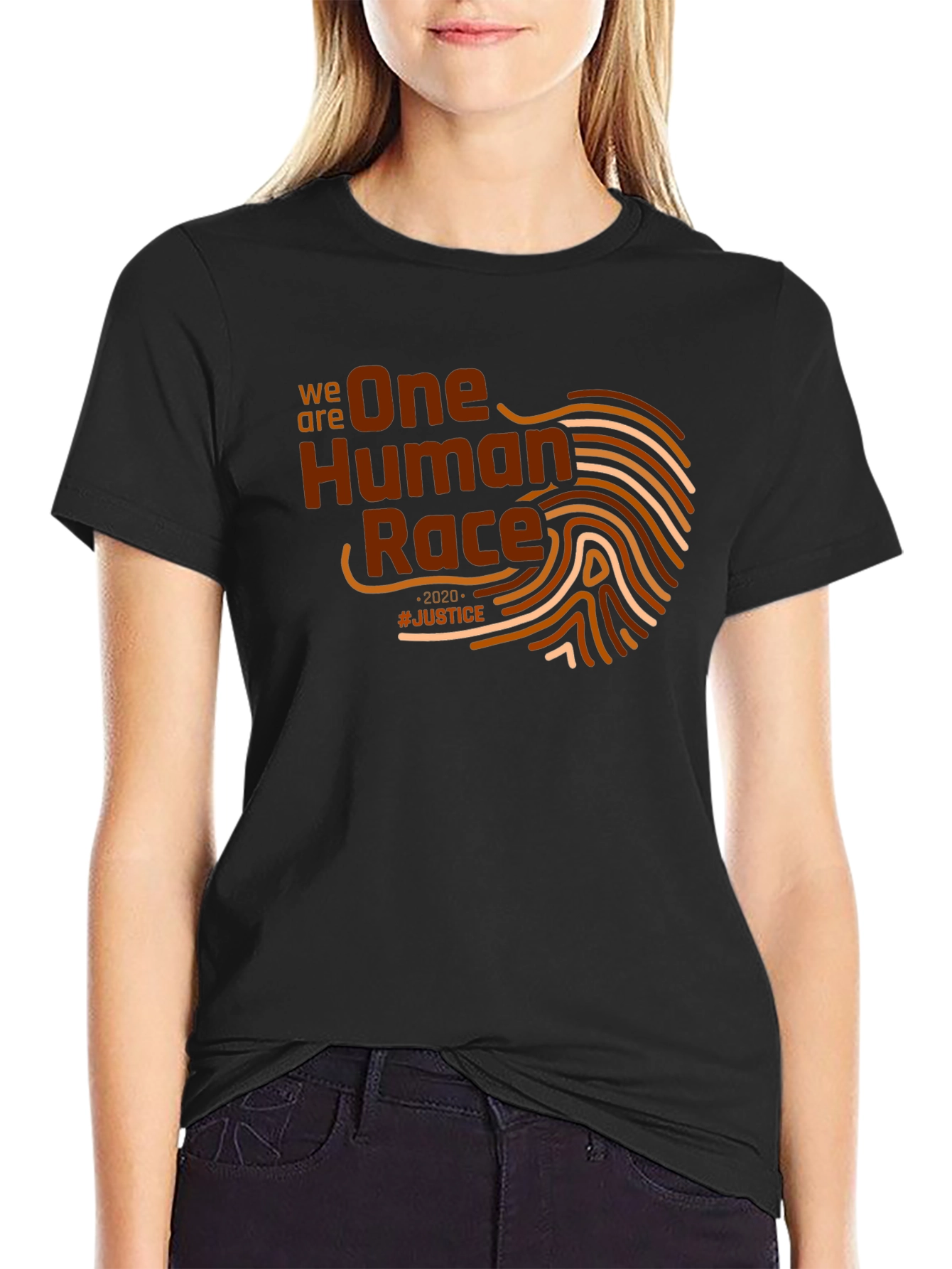 One Human Race Graphic T-Shirt - Justice