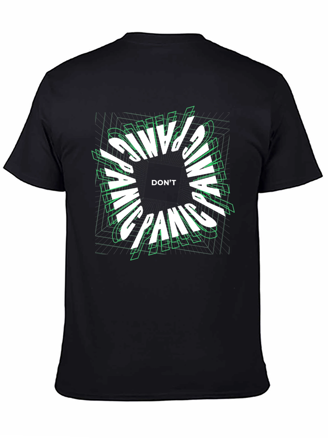 Dont Panic Graphic Tee - Black T-Shirt