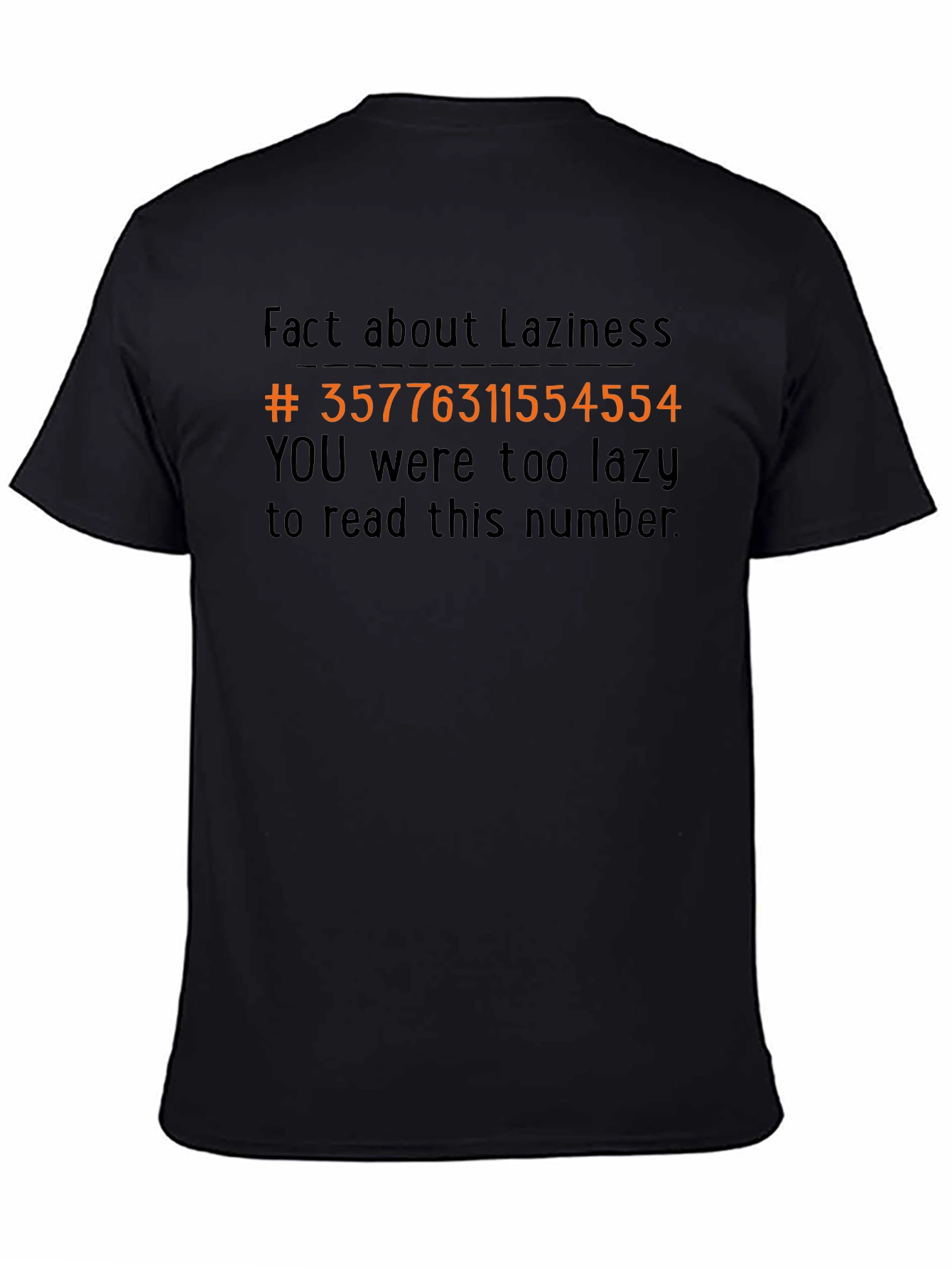 Lazy Number Joke Graphic Tee