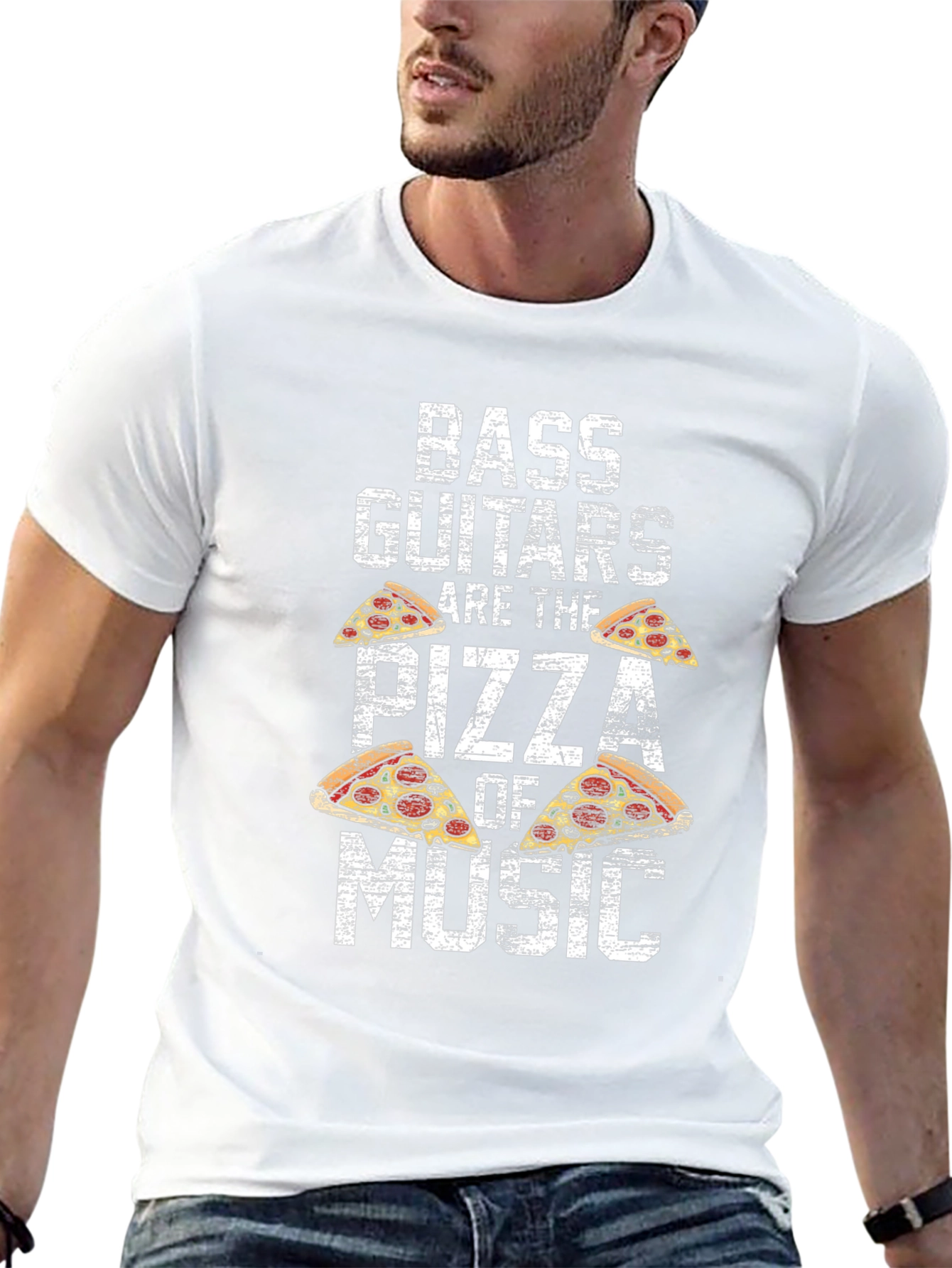Bass Guitars are the Pizza of Music T-Shirt