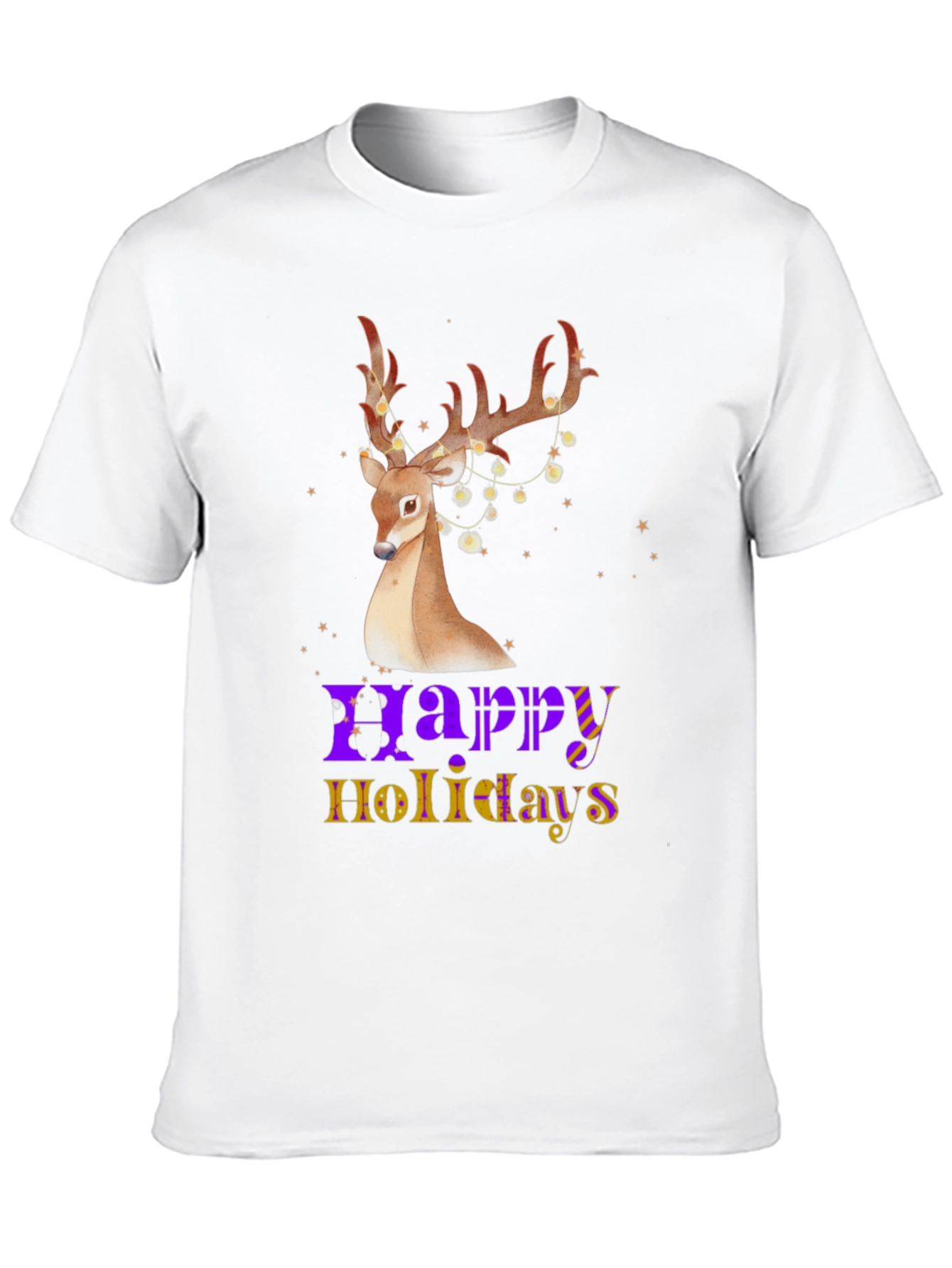 Festive Reindeer Holiday T-Shirt