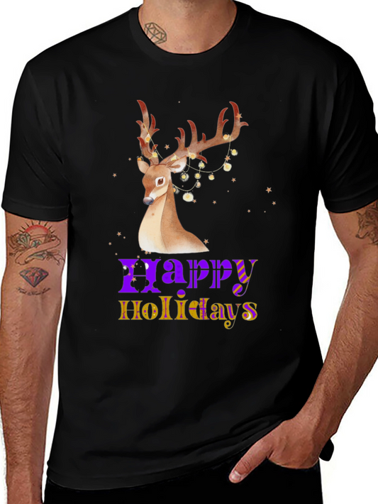 Festive Reindeer Holiday T-Shirt