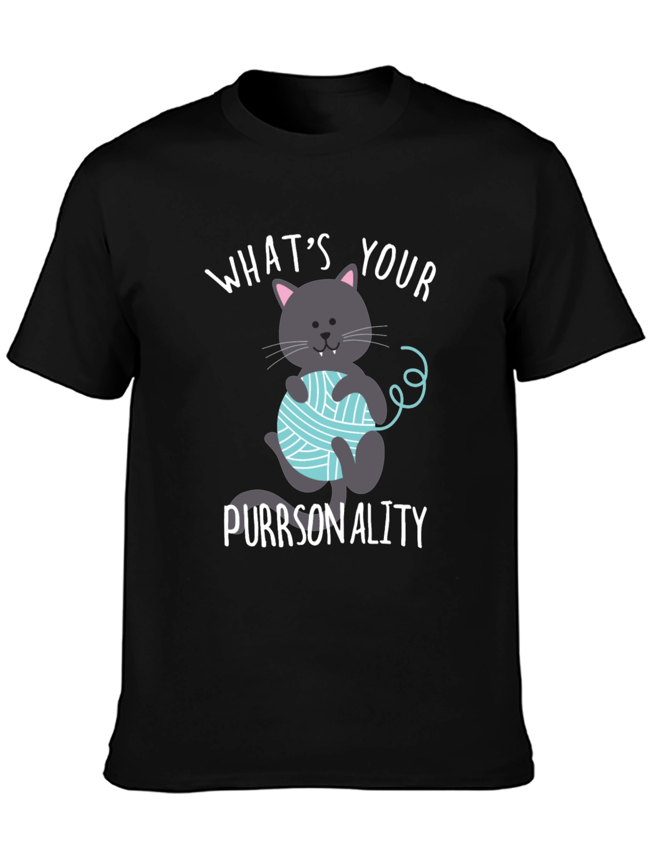 Funny Cat Purrsonality T-Shirt - Novelty Tee