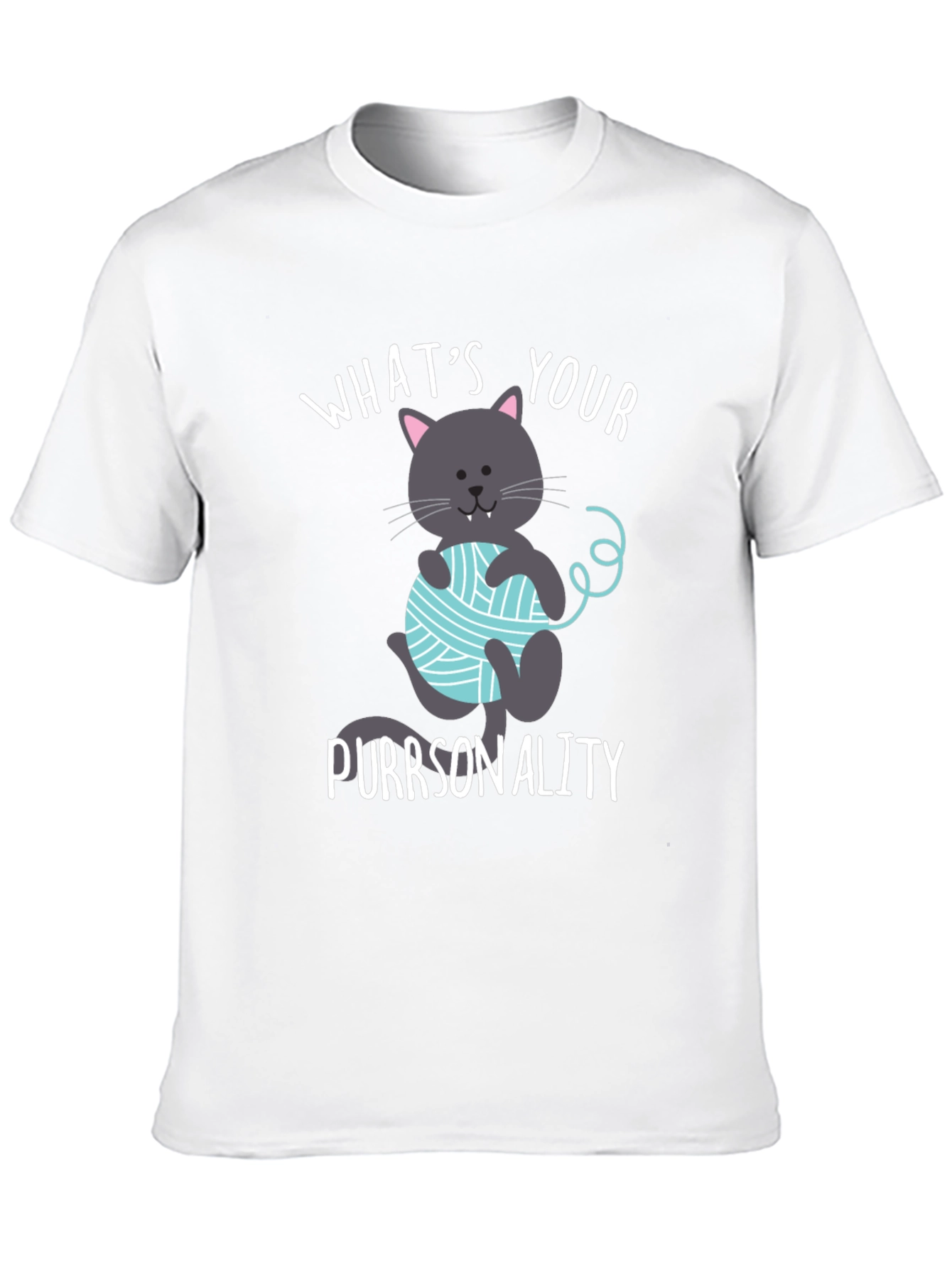 Funny Cat Purrsonality T-Shirt - Novelty Tee