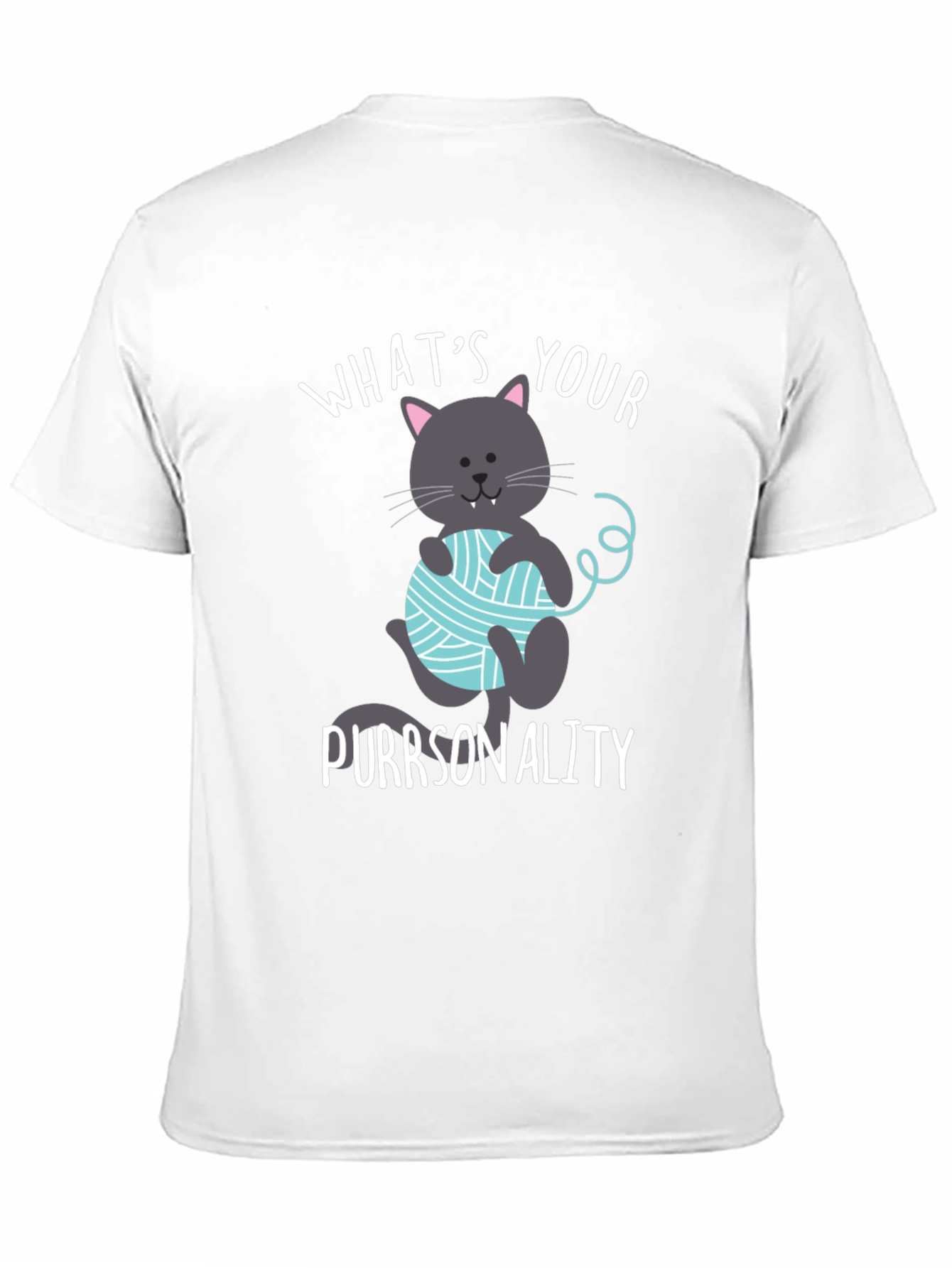 Funny Cat Purrsonality T-Shirt - Novelty Tee