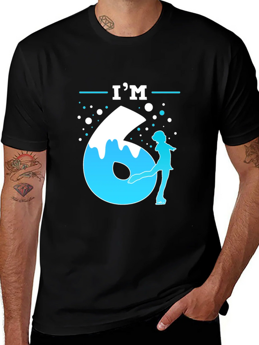 Im Six Ice Skater Birthday T-Shirt