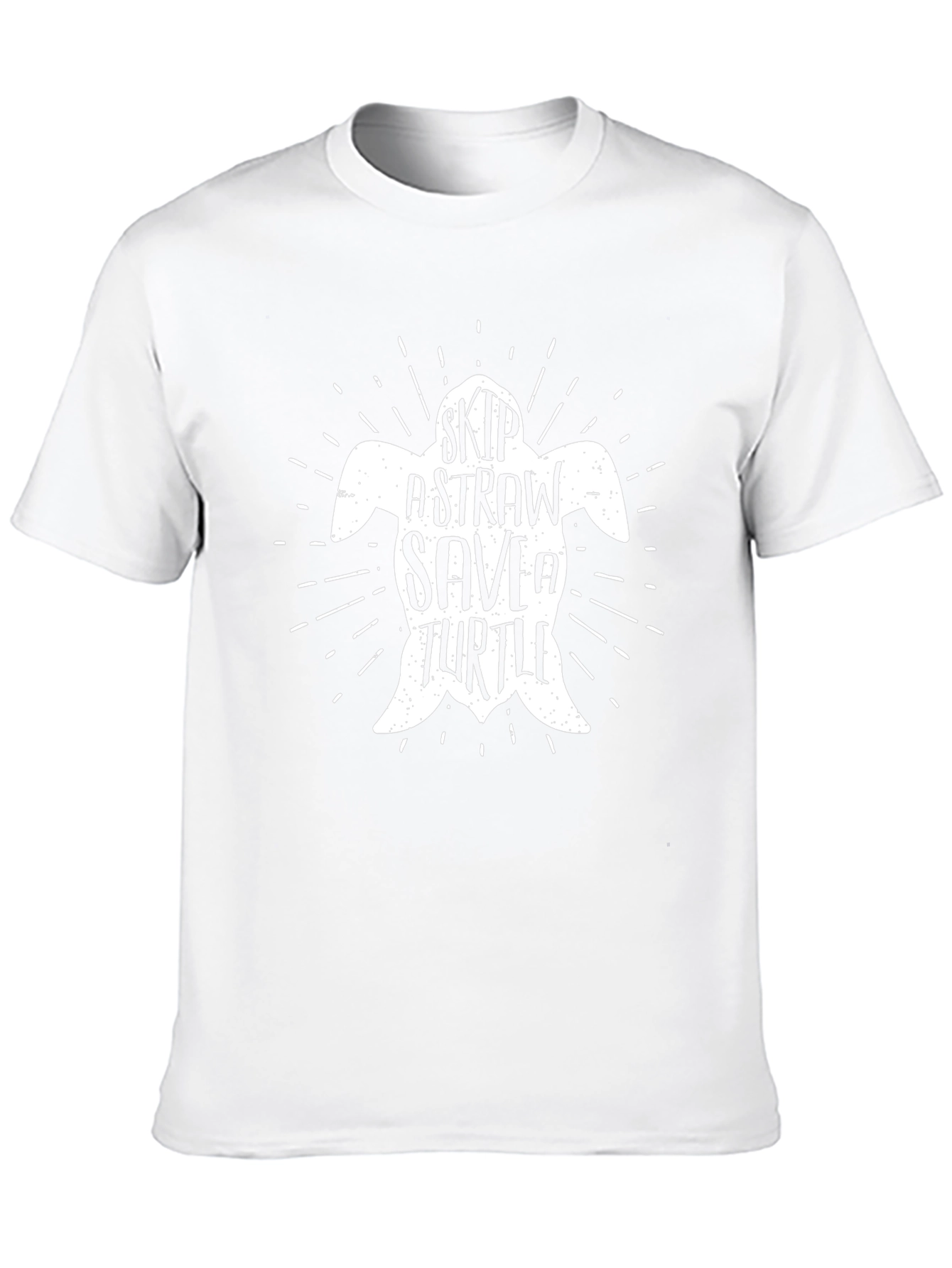 Skip A Straw Save A Turtle Graphic T-Shirt