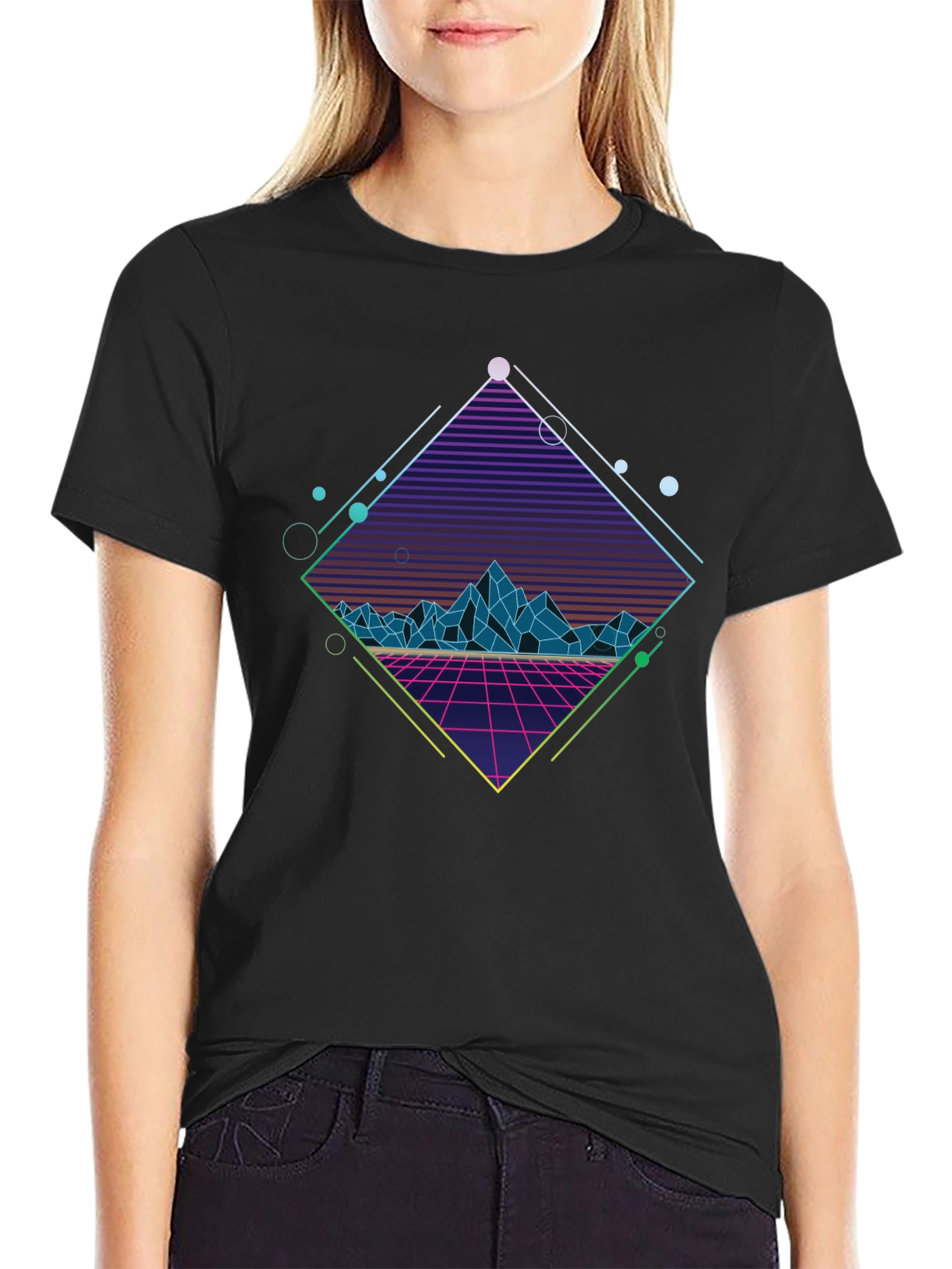 Retro 80s Neon Graphic T-Shirt