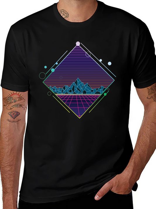 Retro 80s Neon Graphic T-Shirt