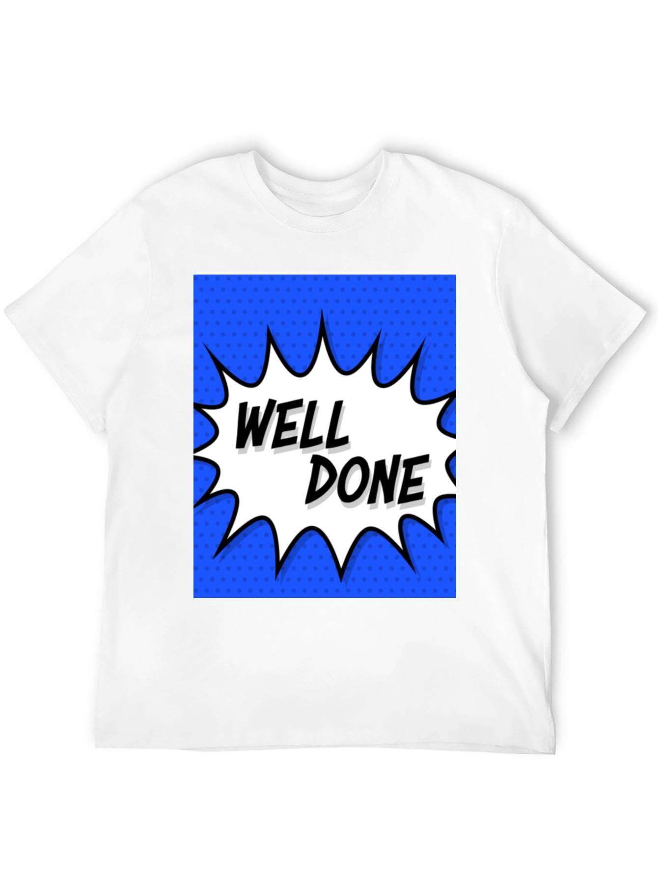 Well Done Comic Style Black Tee