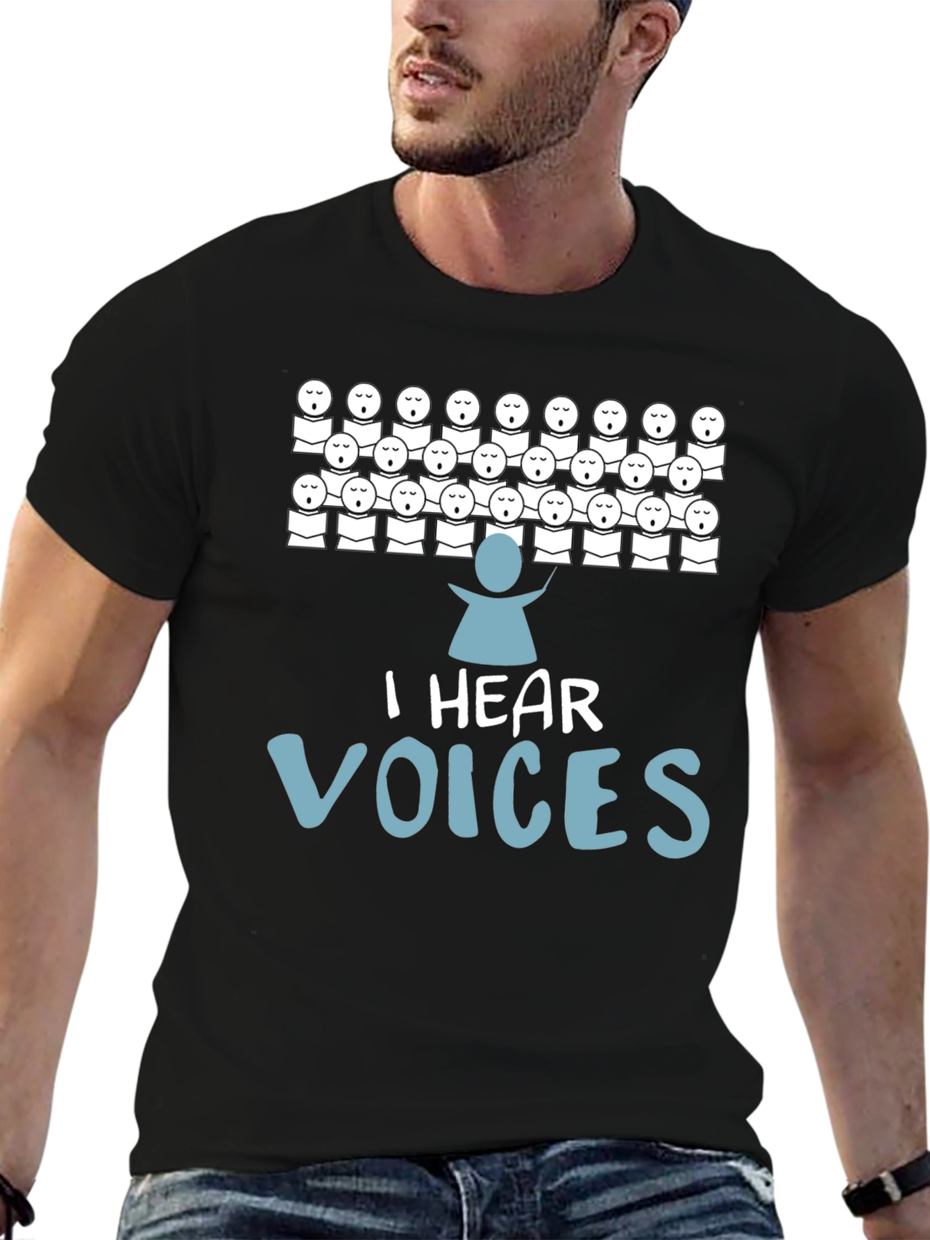 I Hear Voices Graphic T-Shirt - Choir Lover