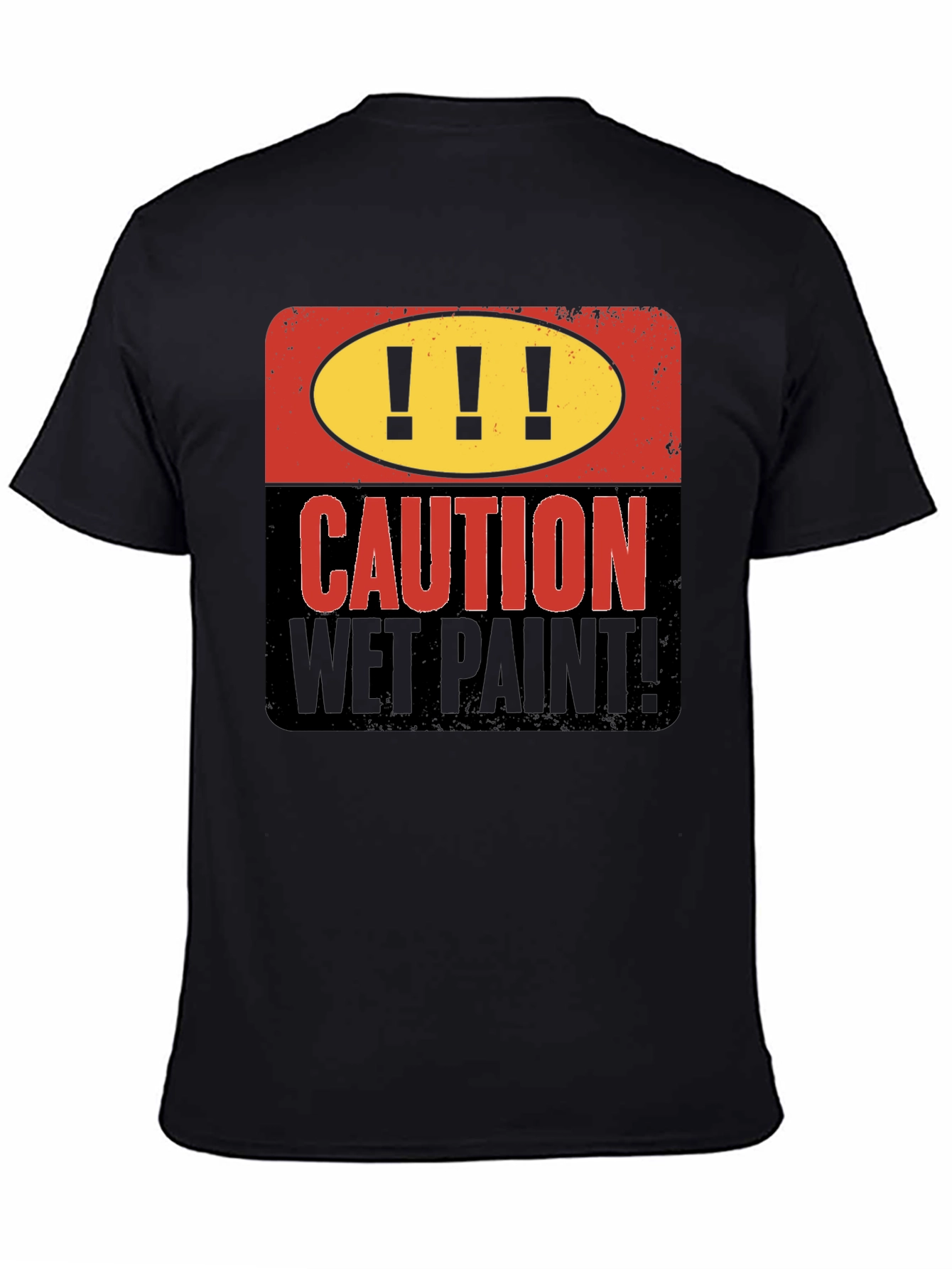 Caution Wet Paint Graphic T-Shirt