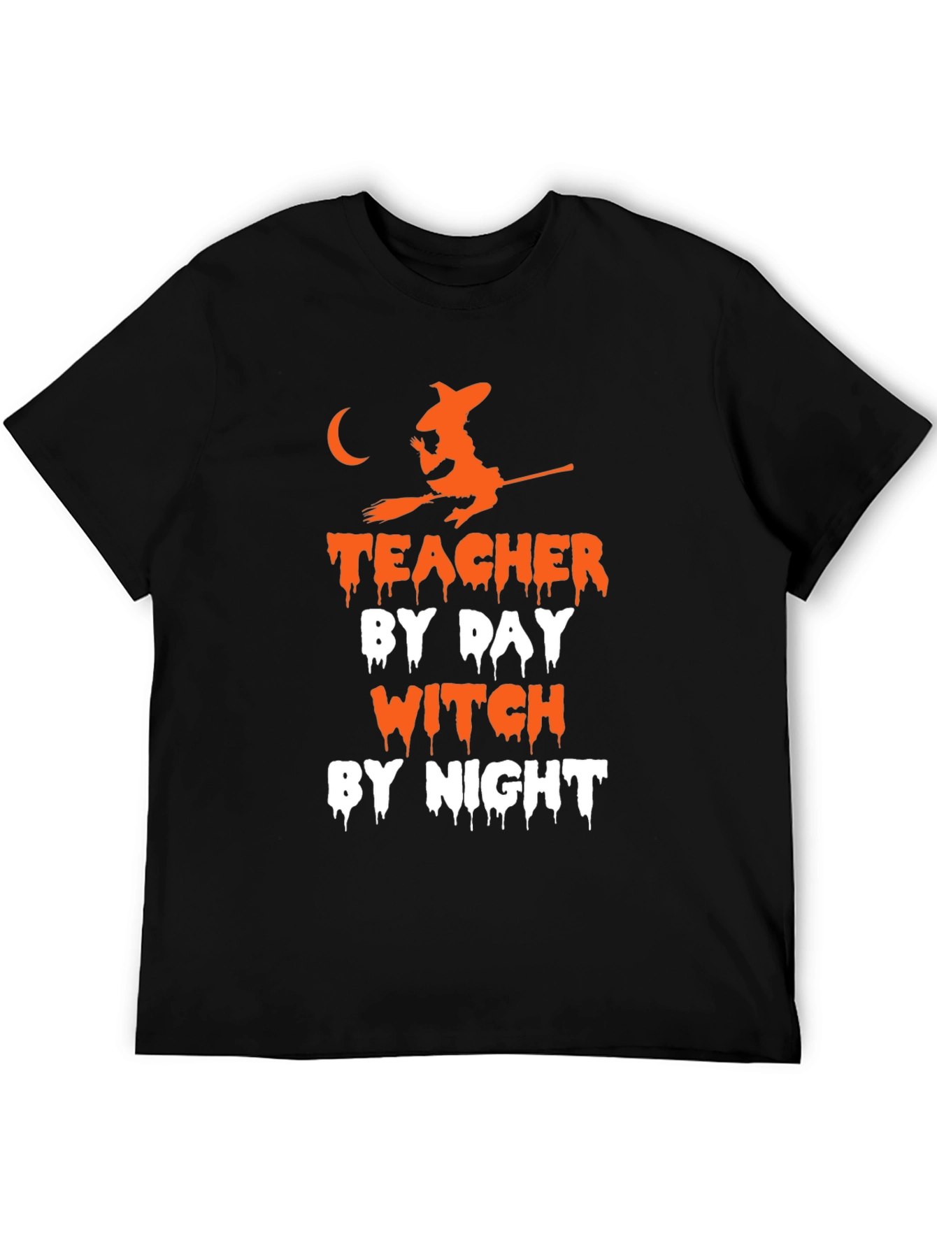 Teacher By Day Witch By Night Halloween T-Shirt