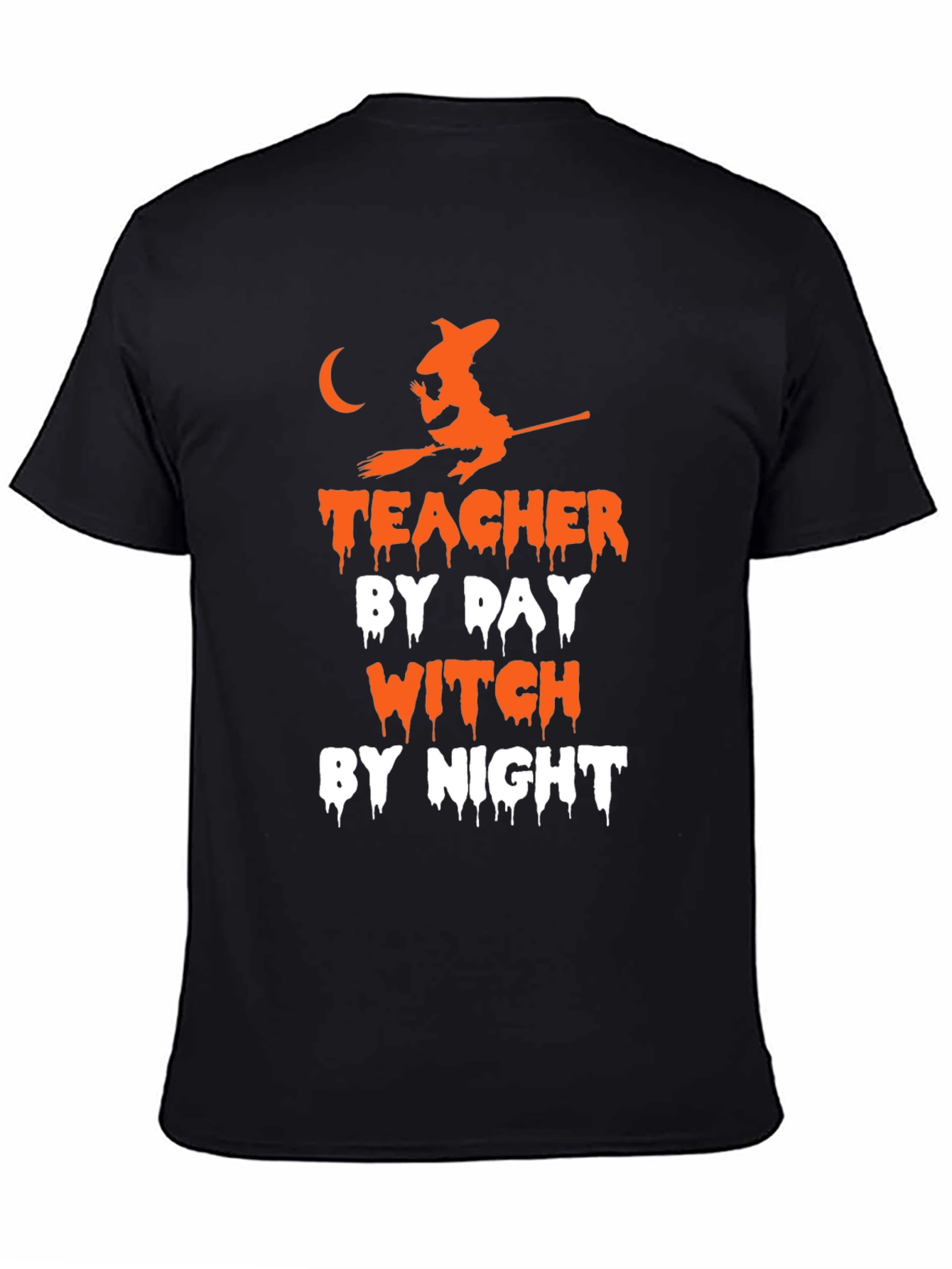 Teacher By Day Witch By Night Halloween T-Shirt