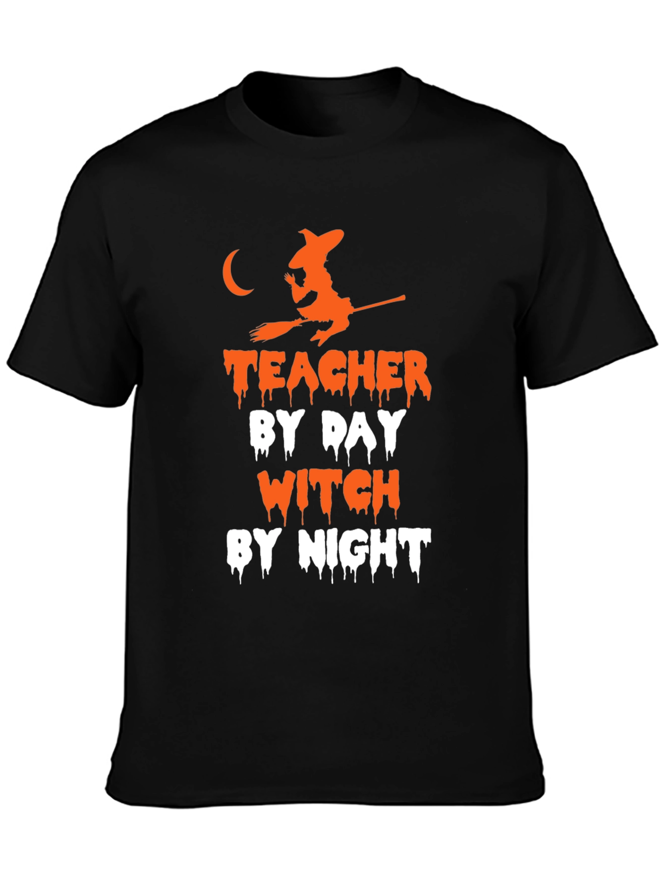 Teacher By Day Witch By Night Halloween T-Shirt