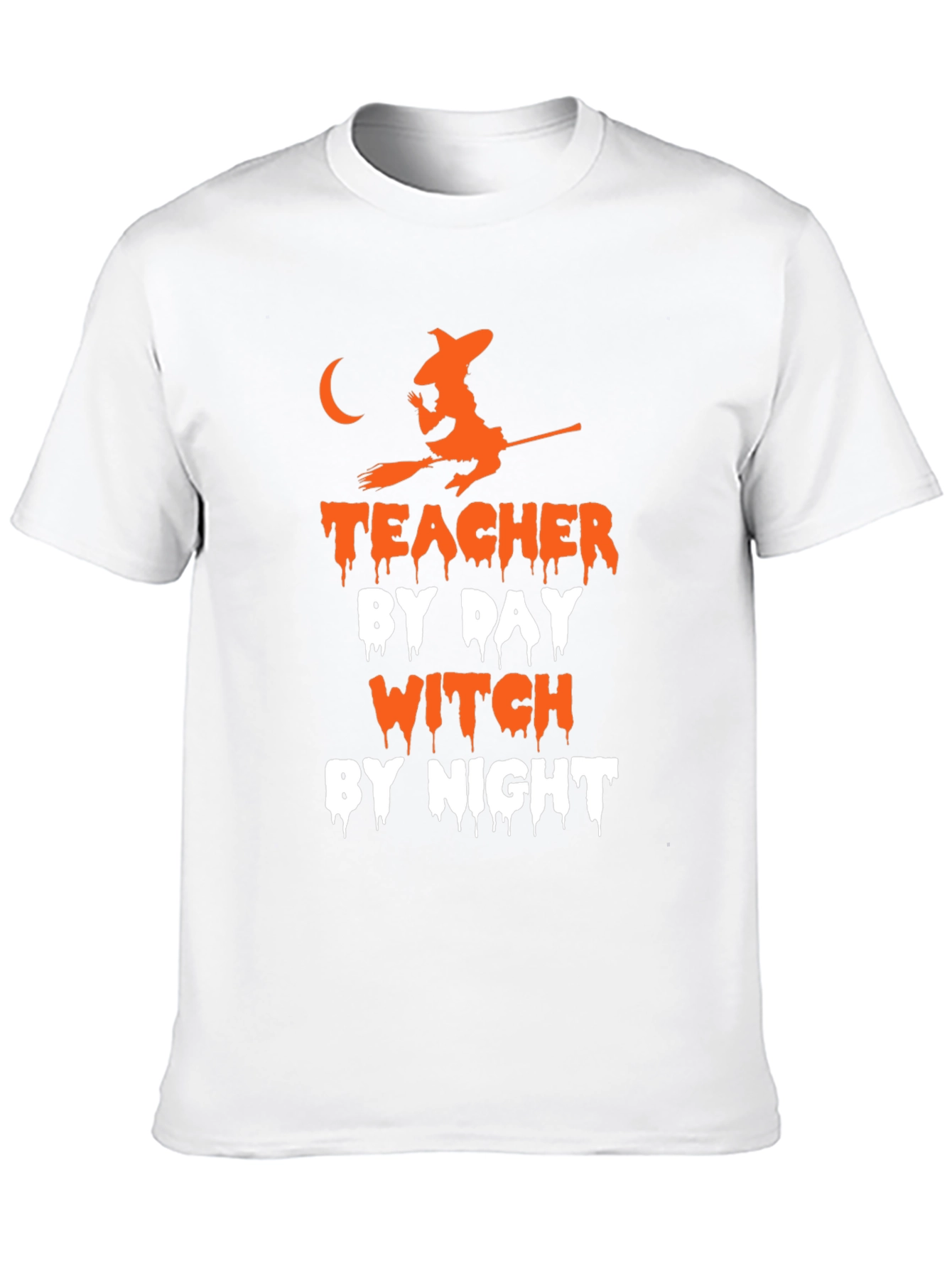 Teacher By Day Witch By Night Halloween T-Shirt