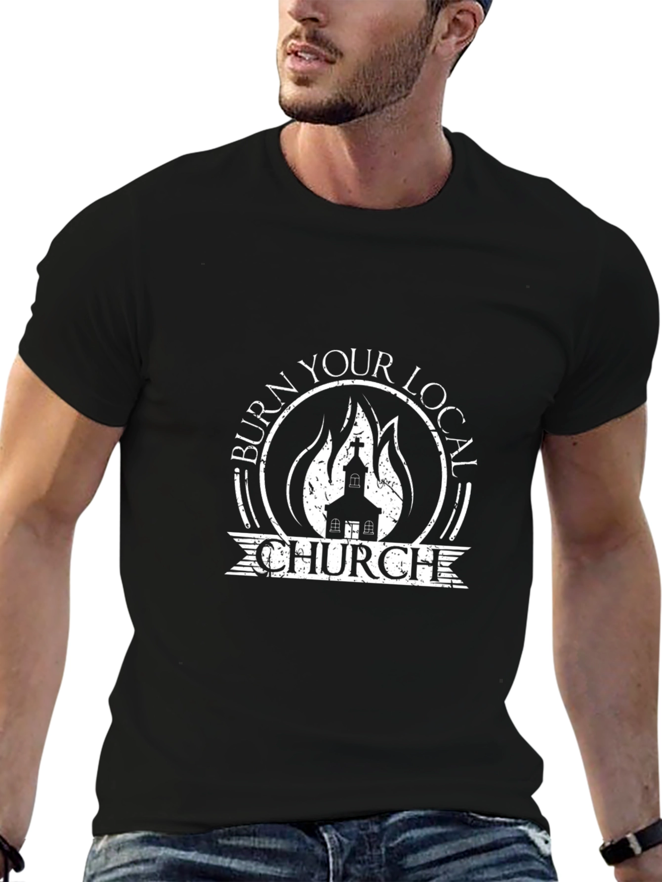 Burn Your Local Church Graphic T-Shirt