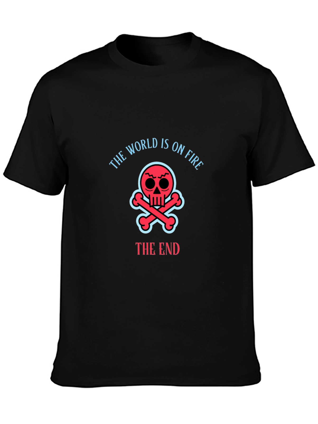 The World Is On Fire Skull T-Shirt