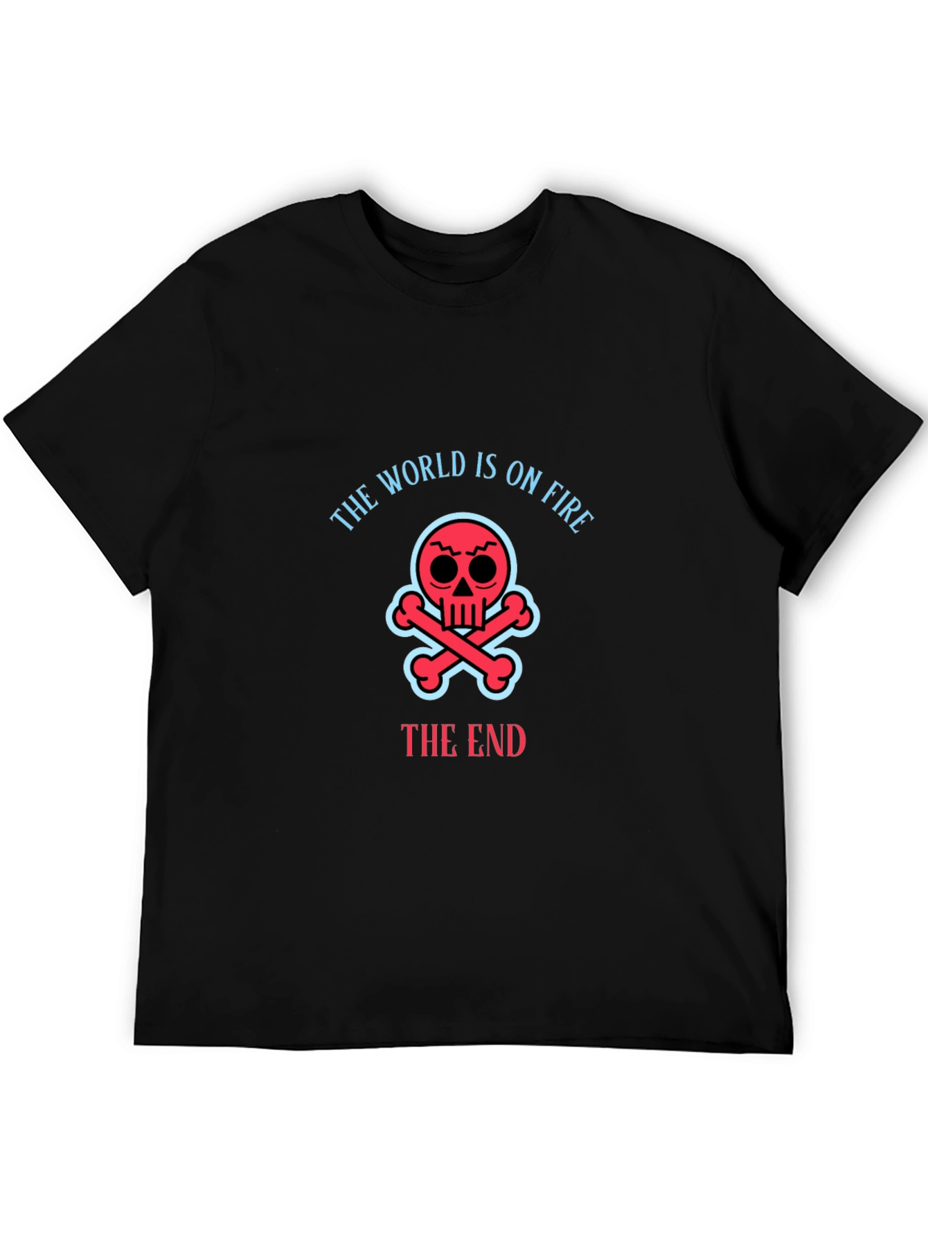 The World Is On Fire Skull T-Shirt