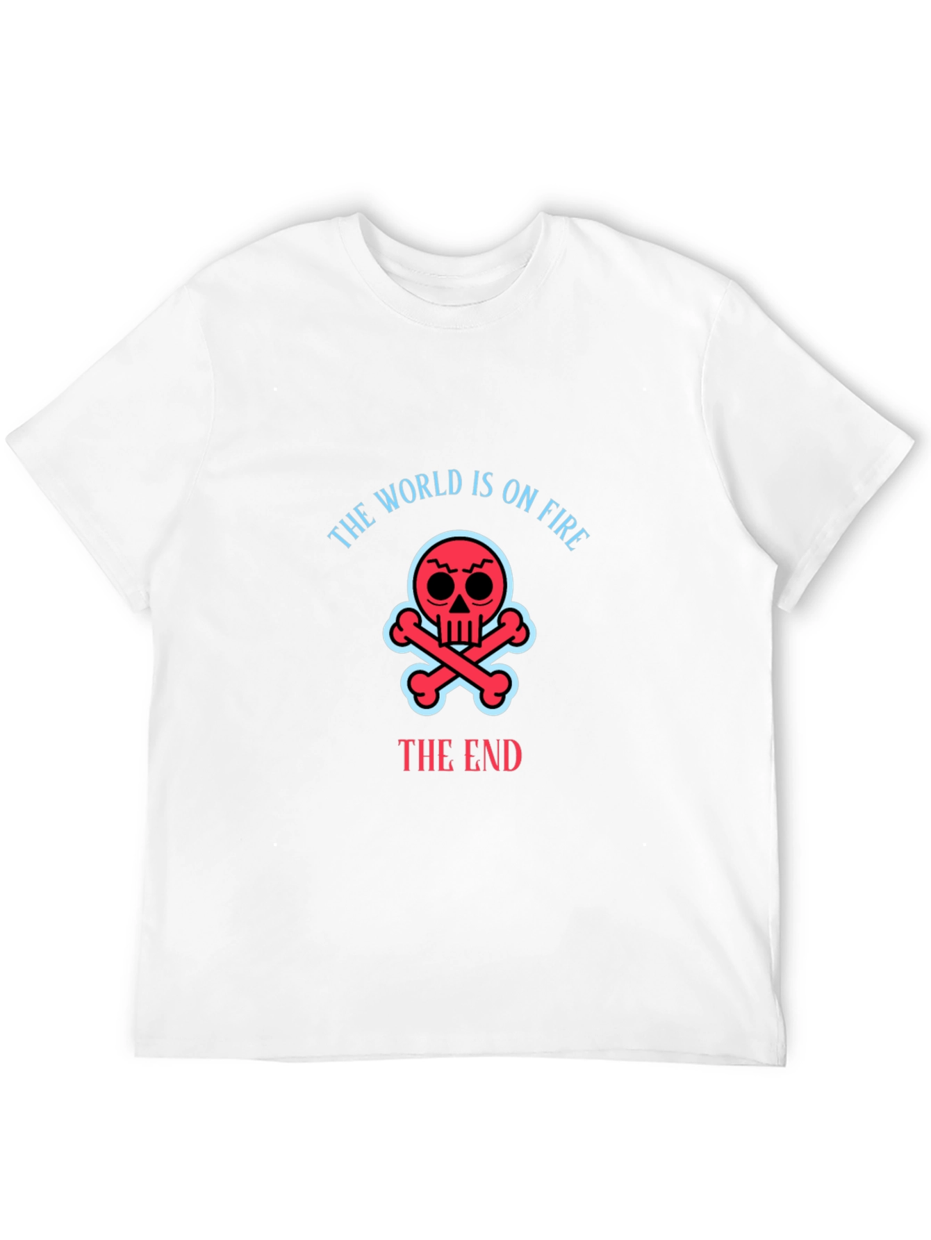 The World Is On Fire Skull T-Shirt