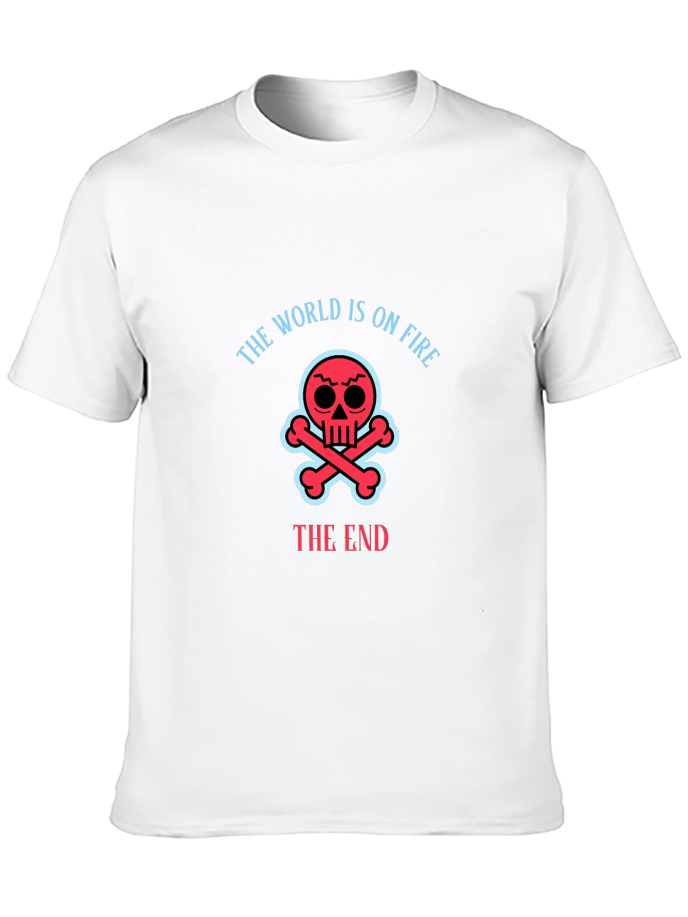The World Is On Fire Skull T-Shirt