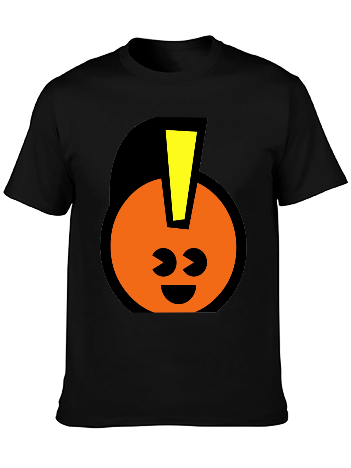 Fun Graphic T-Shirt - Smiley Face with Mohawk
