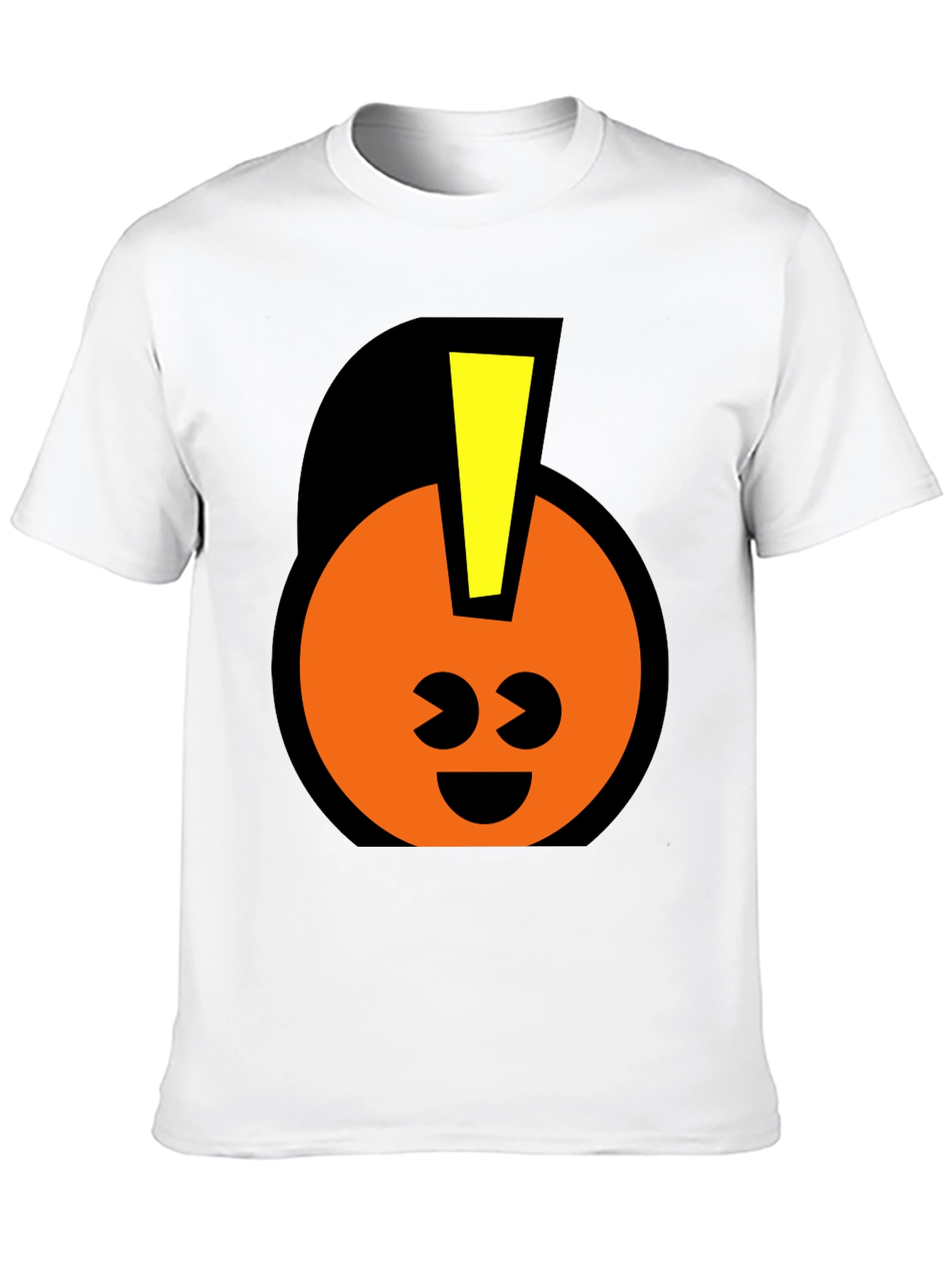 Fun Graphic T-Shirt - Smiley Face with Mohawk