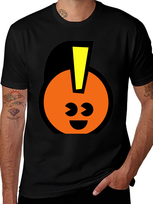 Fun Graphic T-Shirt - Smiley Face with Mohawk