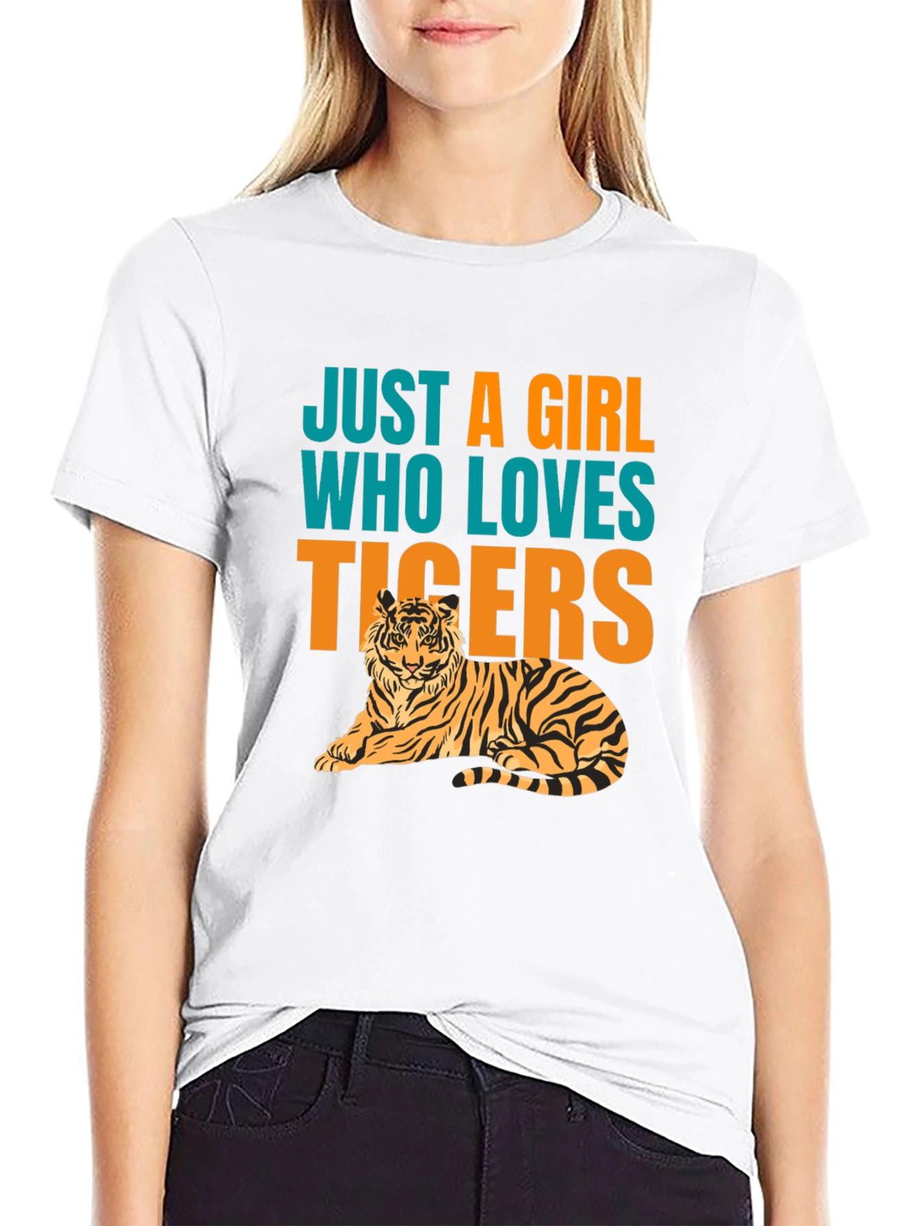 Just A Girl Who Loves Tigers T-Shirt