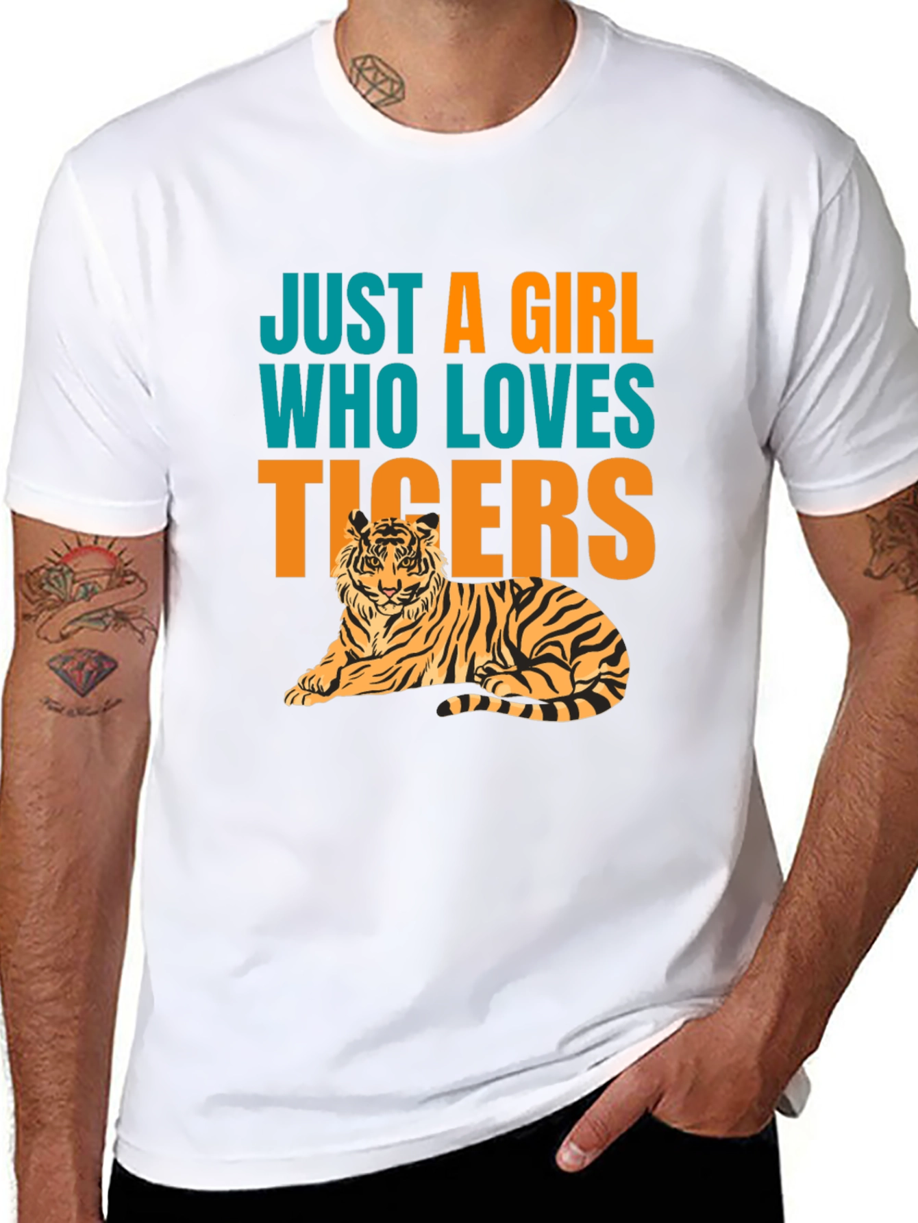 Just A Girl Who Loves Tigers T-Shirt