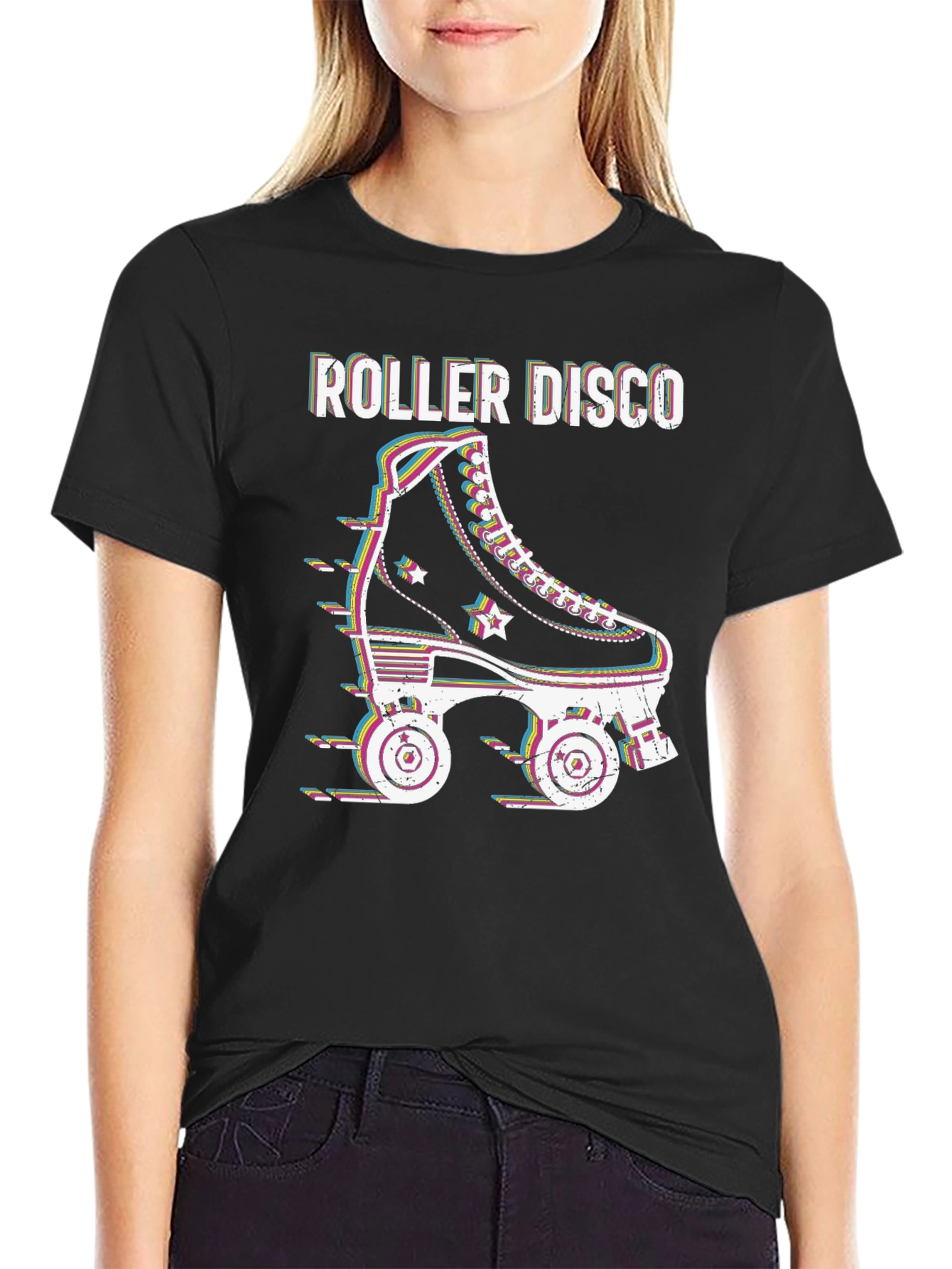 Roller Disco T-Shirt - Retro Skate Design