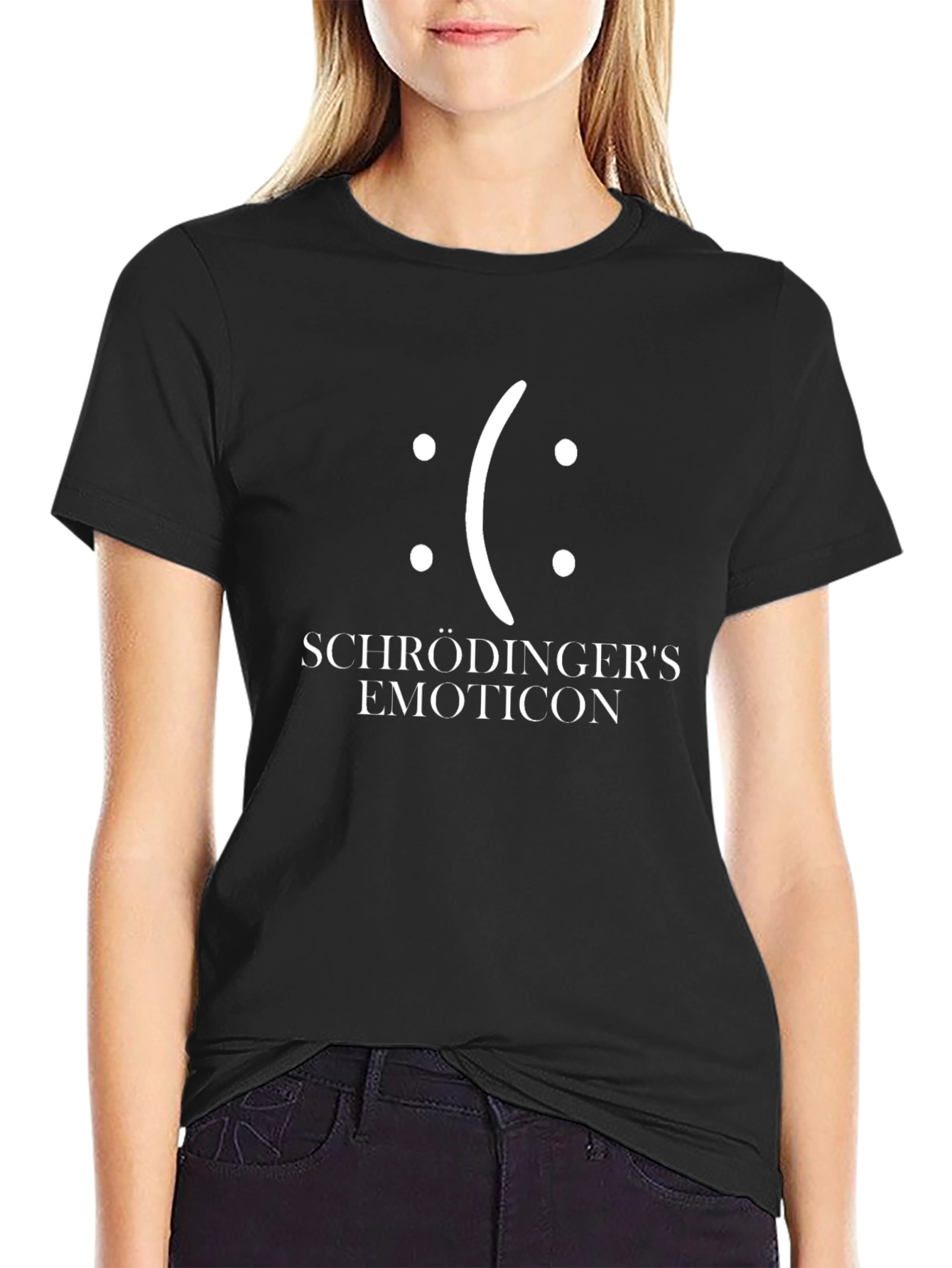 Schrödingers Emoticon Funny T-Shirt