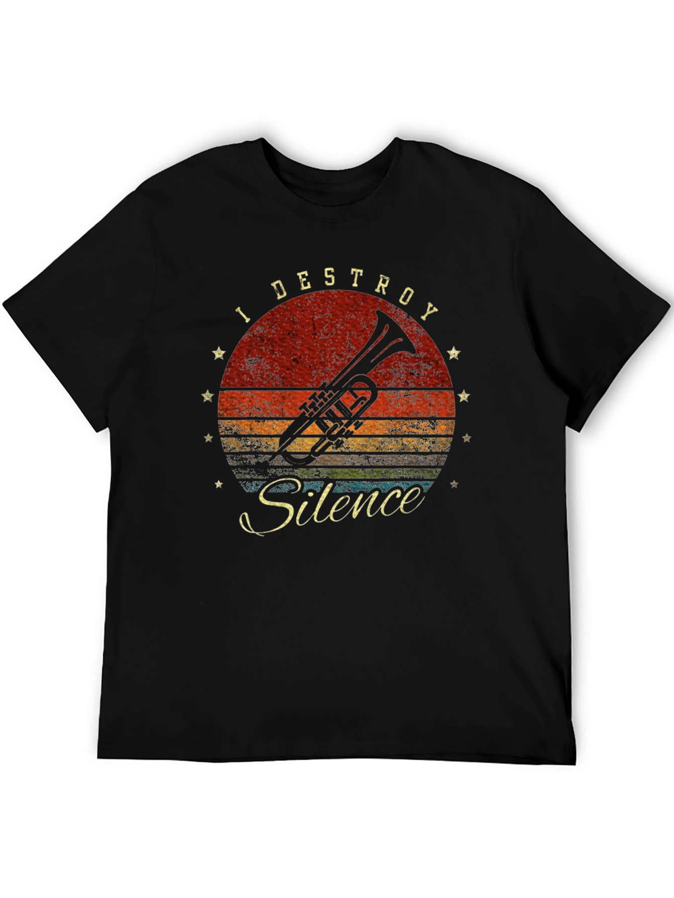 I Destroy Silence Trumpet T-Shirt
