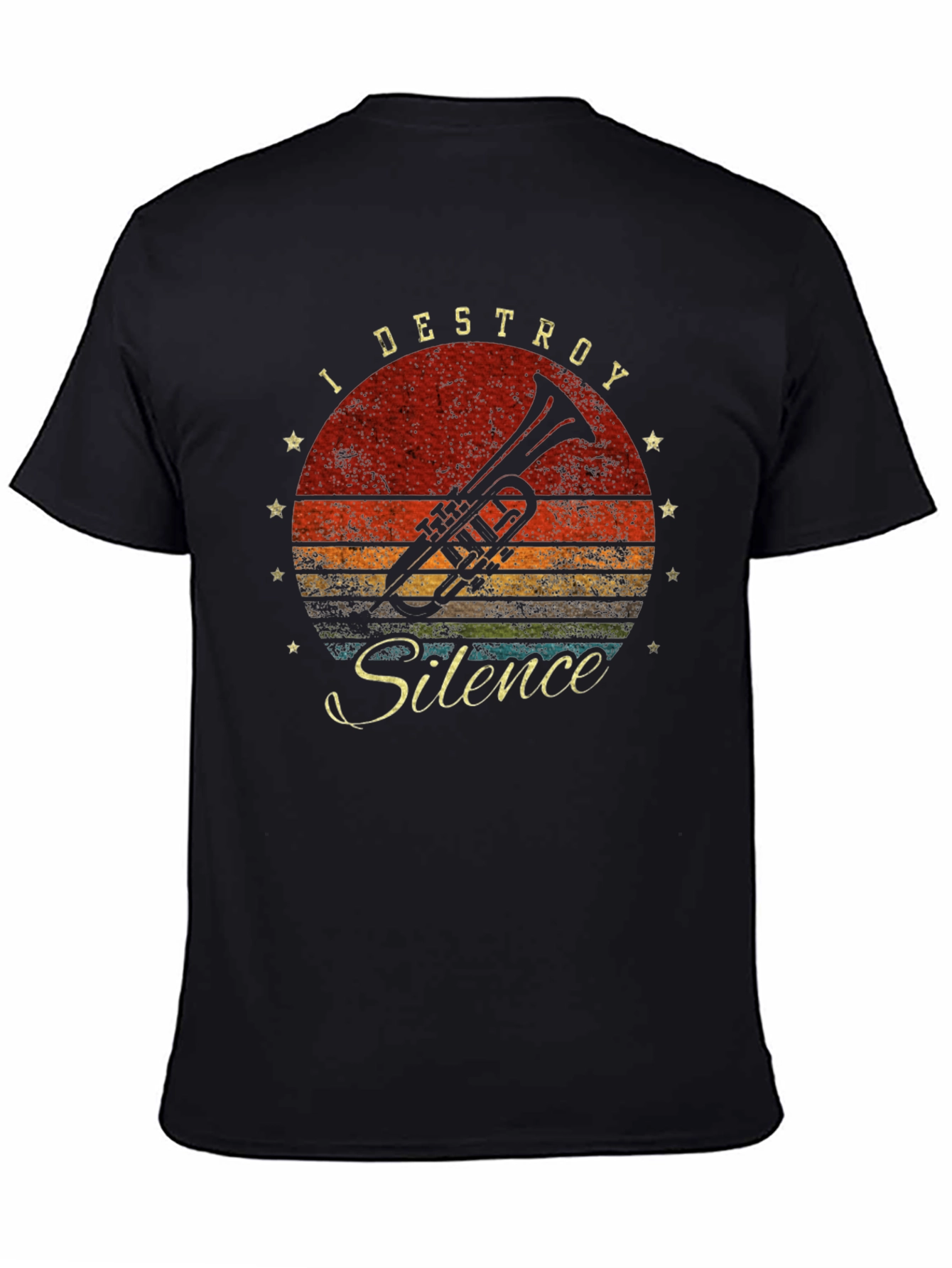 I Destroy Silence Trumpet T-Shirt