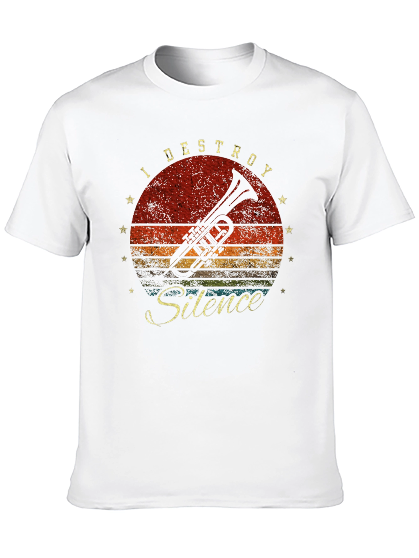 I Destroy Silence Trumpet T-Shirt
