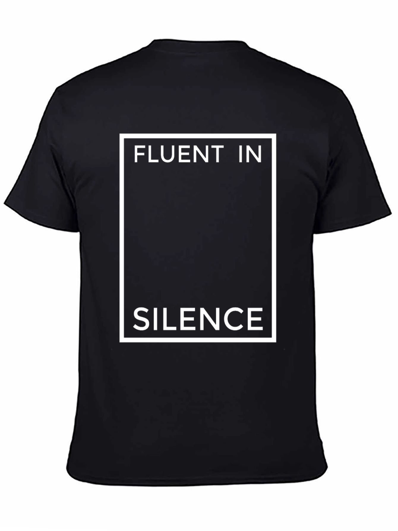 Fluent in Silence Graphic T-Shirt - Black