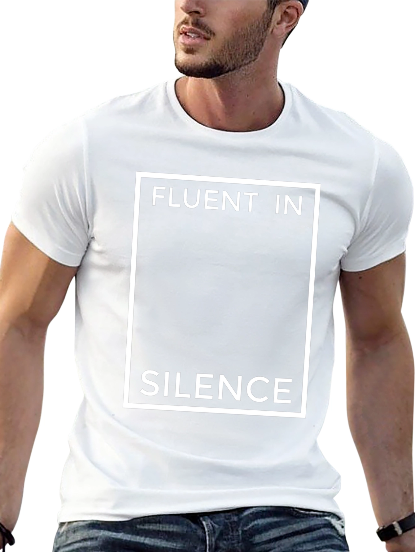 Fluent in Silence Graphic T-Shirt - Black