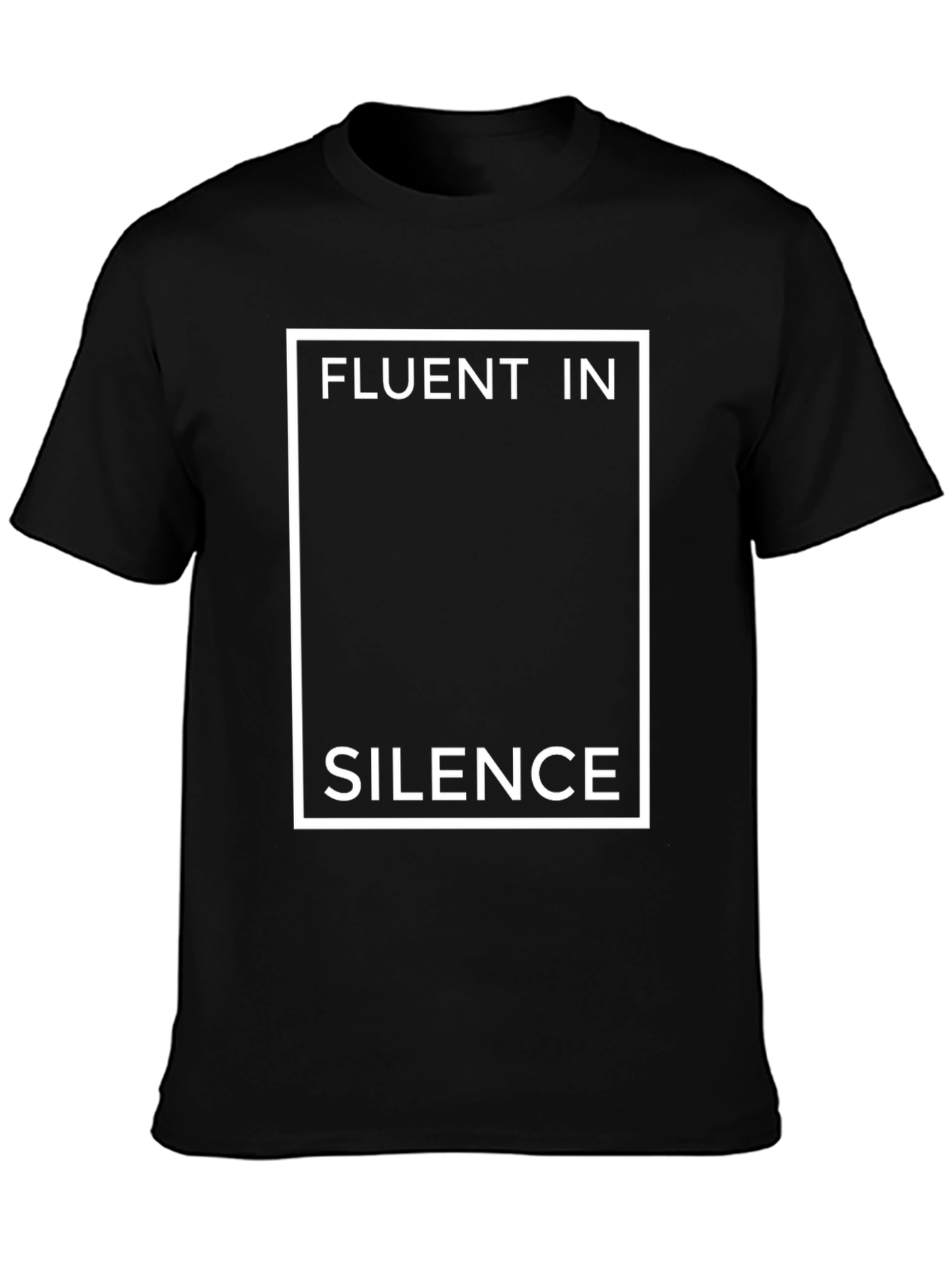 Fluent in Silence Graphic T-Shirt - Black