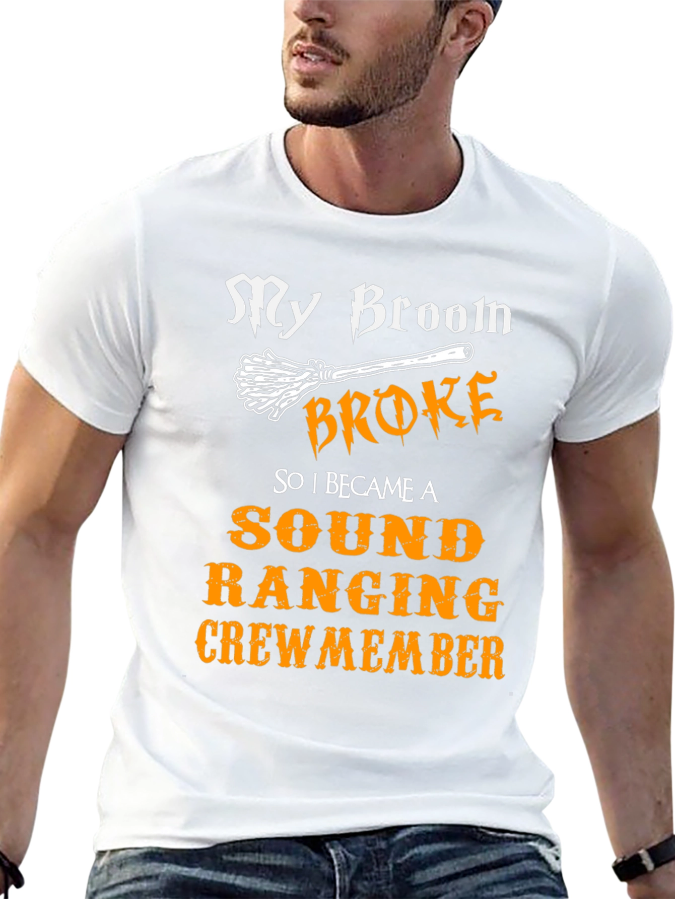 Broom Broke Sound Ranging Crew Member T-Shirt