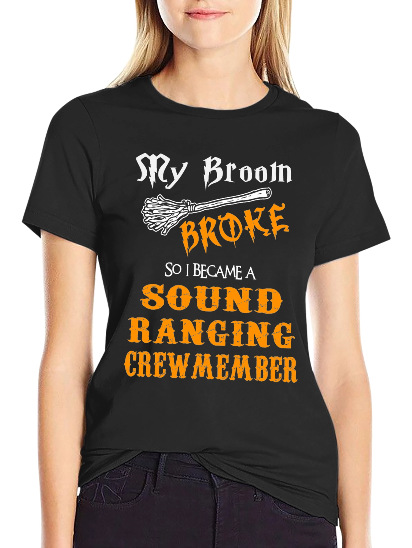 Broom Broke Sound Ranging Crew Member T-Shirt
