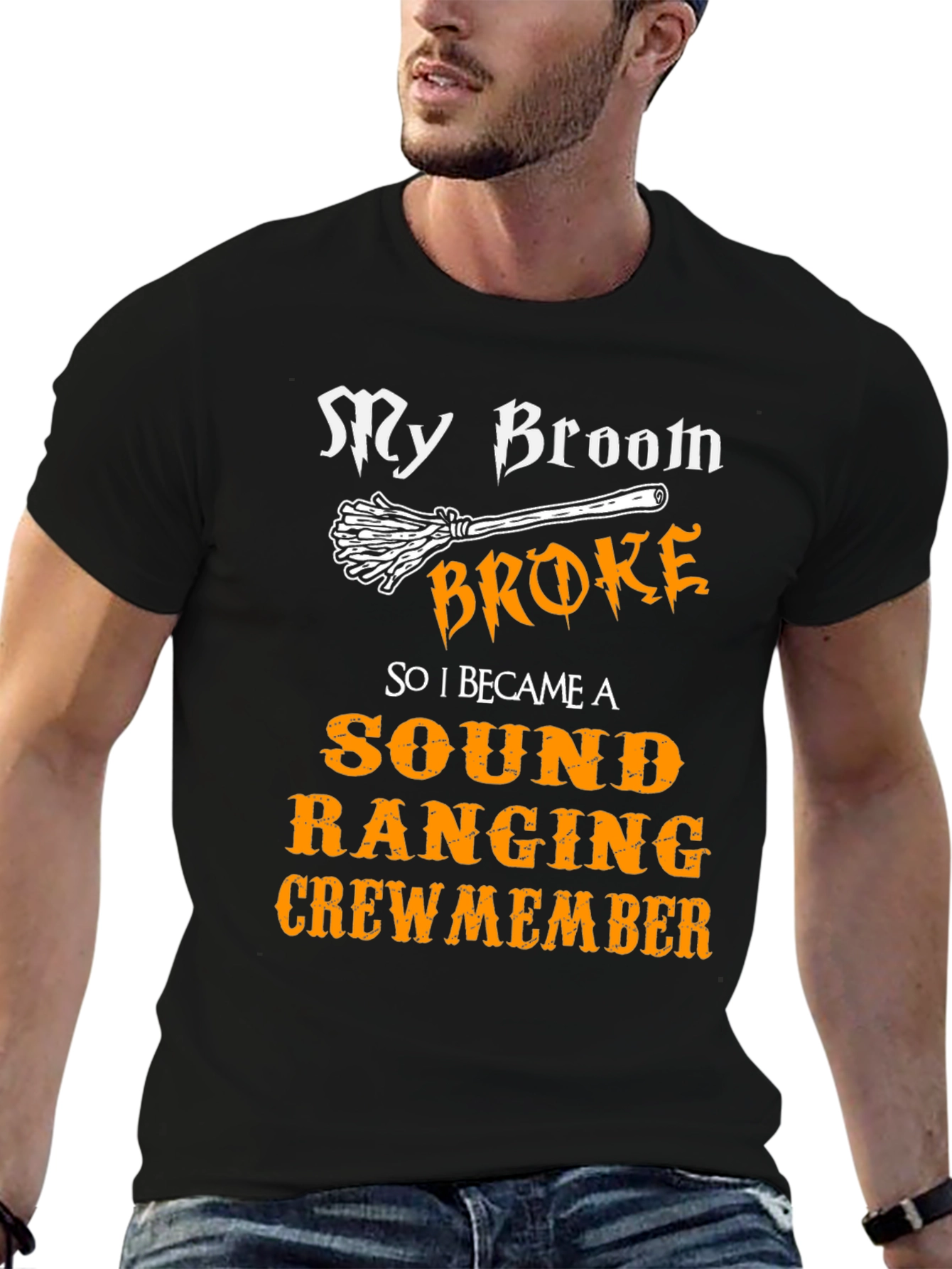 Broom Broke Sound Ranging Crew Member T-Shirt
