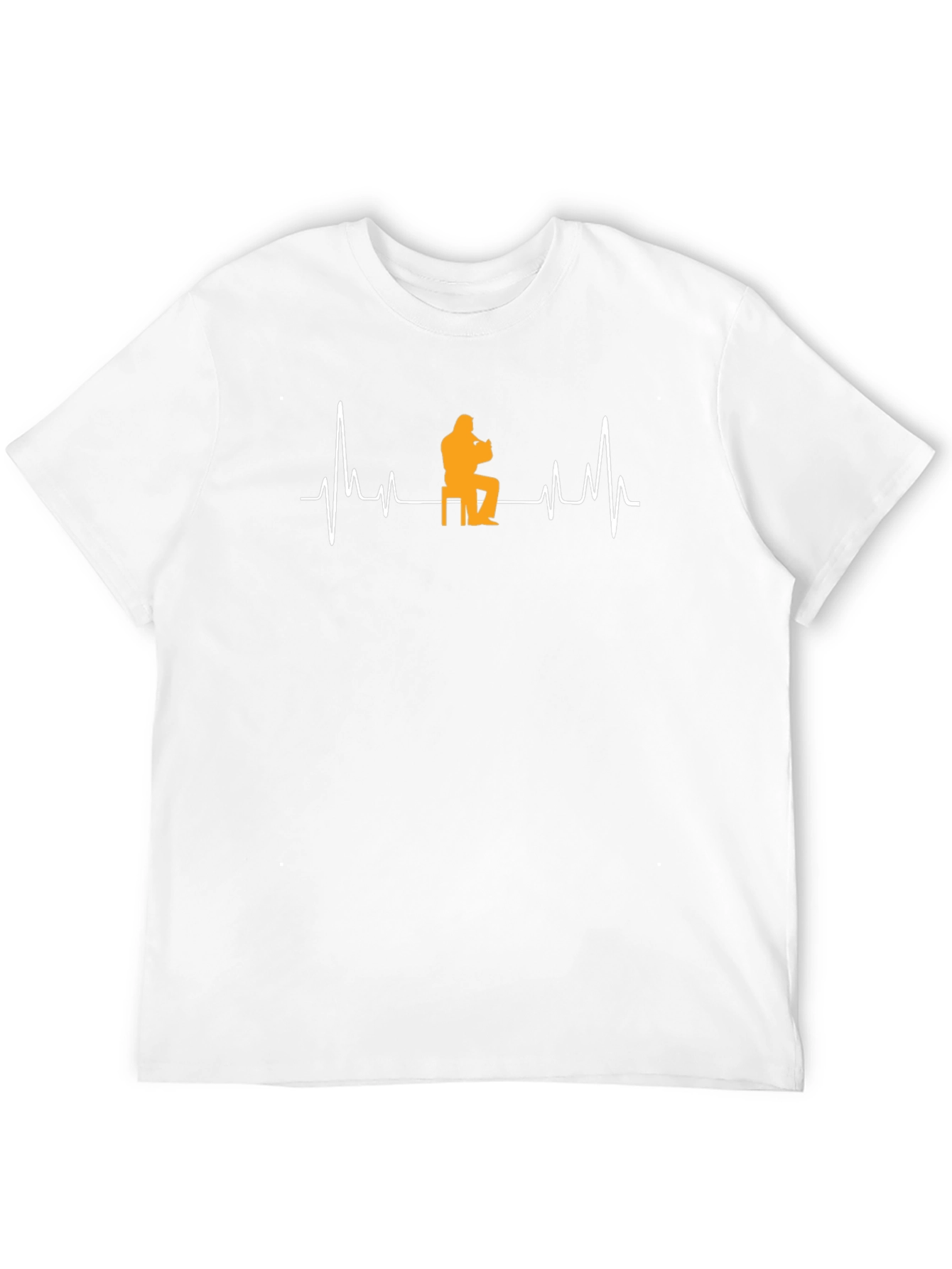 Saxophone Heartbeat T-Shirt - Music Lover Tee