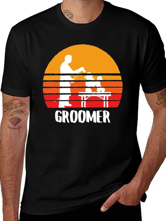 Retro Groomer T-Shirt: Pet Grooming Tee
