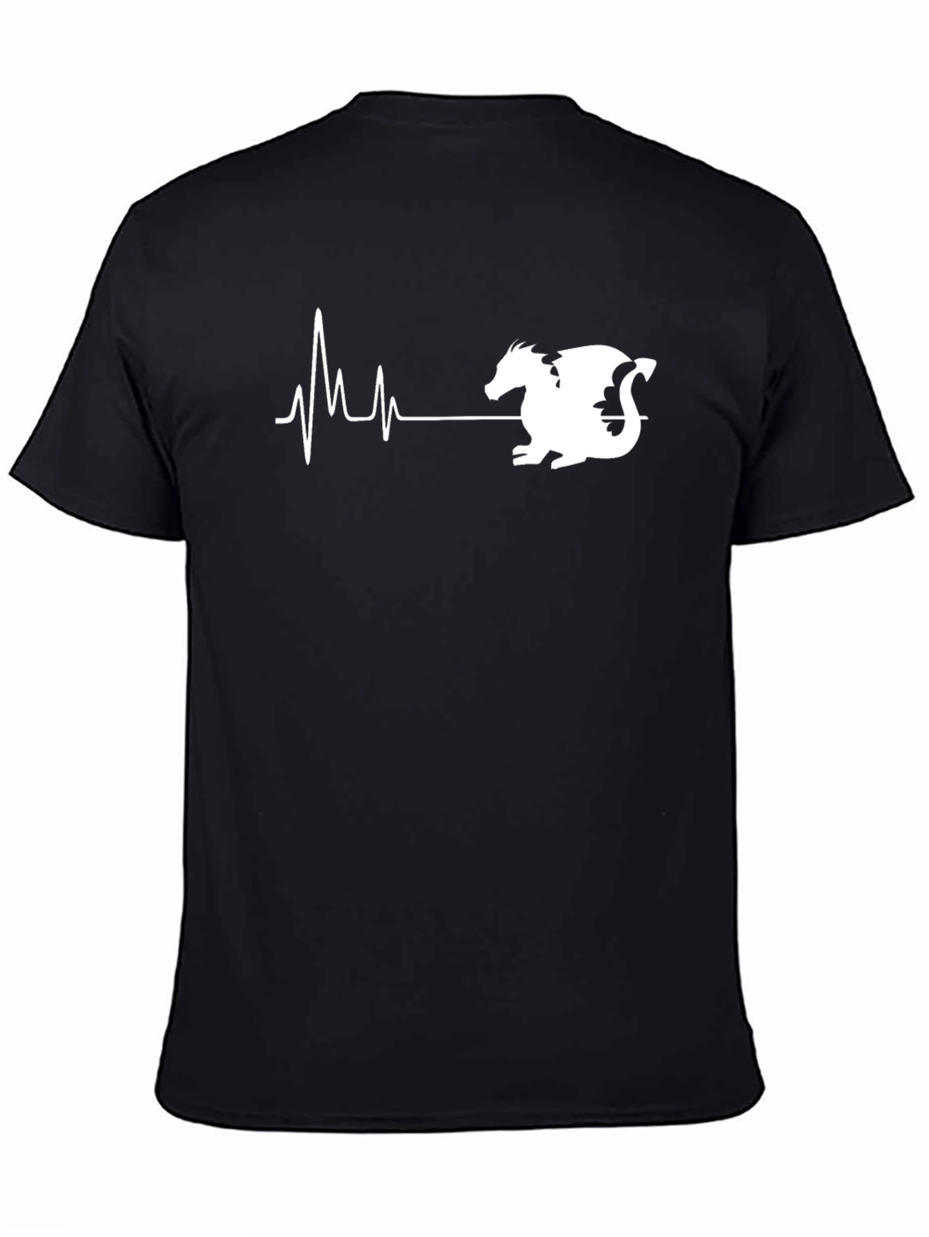 Dragon Heartbeat T-Shirt - Black