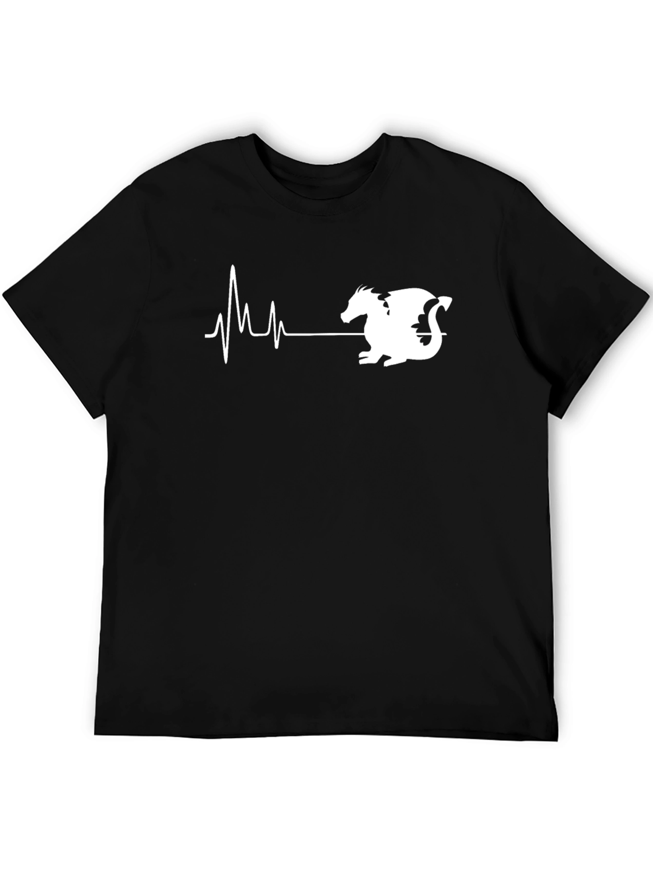 Dragon Heartbeat T-Shirt - Black