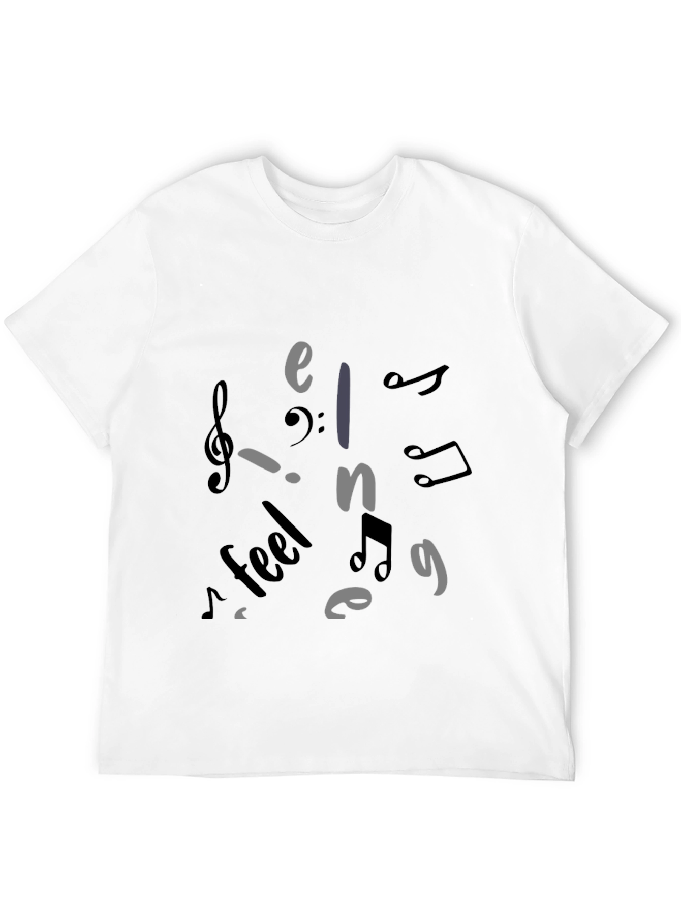 Musical Feel Black T-Shirt